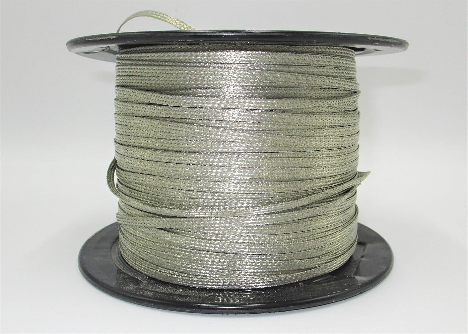 3/16 Wide | Flat Braided Tinned Copper Cable Wire Battery Ground Strap. More Length. Cut by Foot (5' FT)