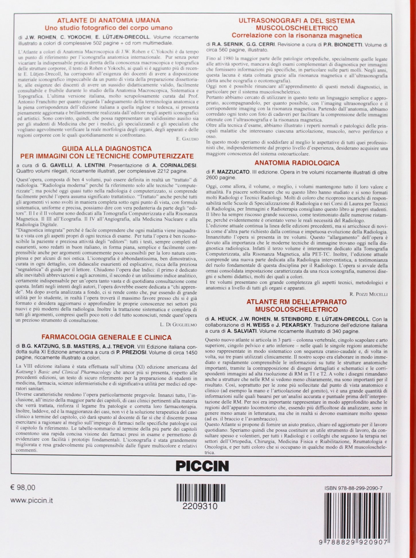 Diagnostica per immagini medicina nucleare radioterapia
