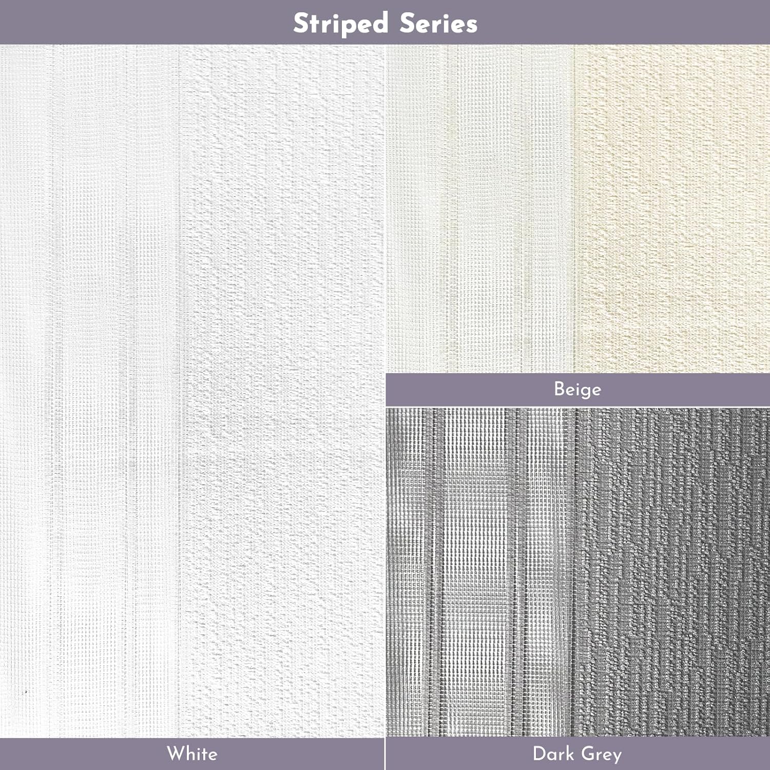 Graywind Sheer Vertical Blinds Sheer Curtain Drapery Privacy Light Filtering Vertical Shades, Custom Width Up to 157", Fabric Samples