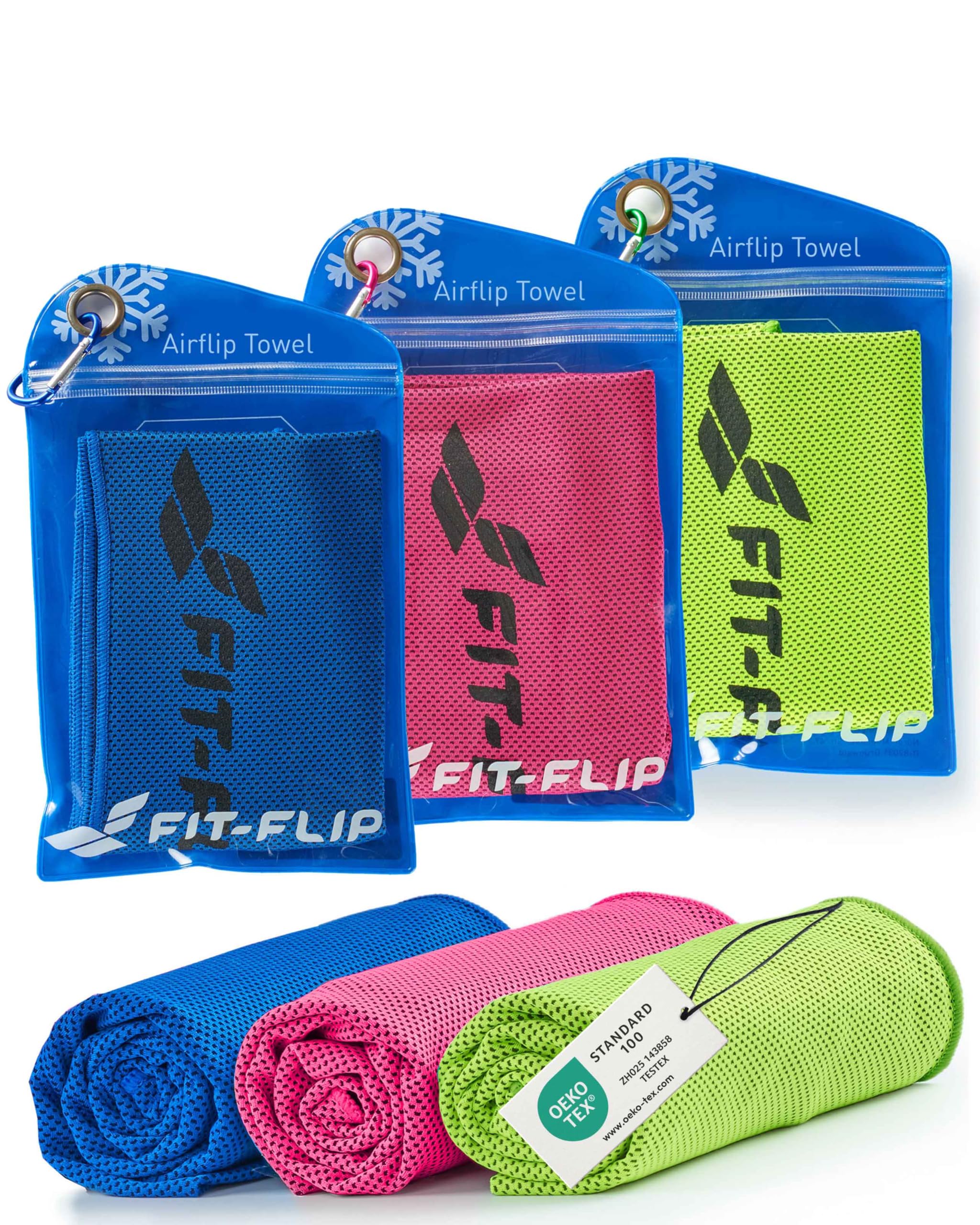 Serviettes rafraîchissantes pour le cou – lot de 3