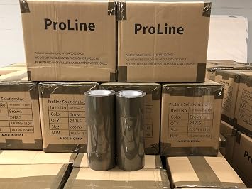 ProLine Heavy Duty Shipping Packing Box Tape Adhesive, Premium Brown Carton Box Sealing Tape, 2.0 Mil 3 Inches x 110 Yards 6 Rolls