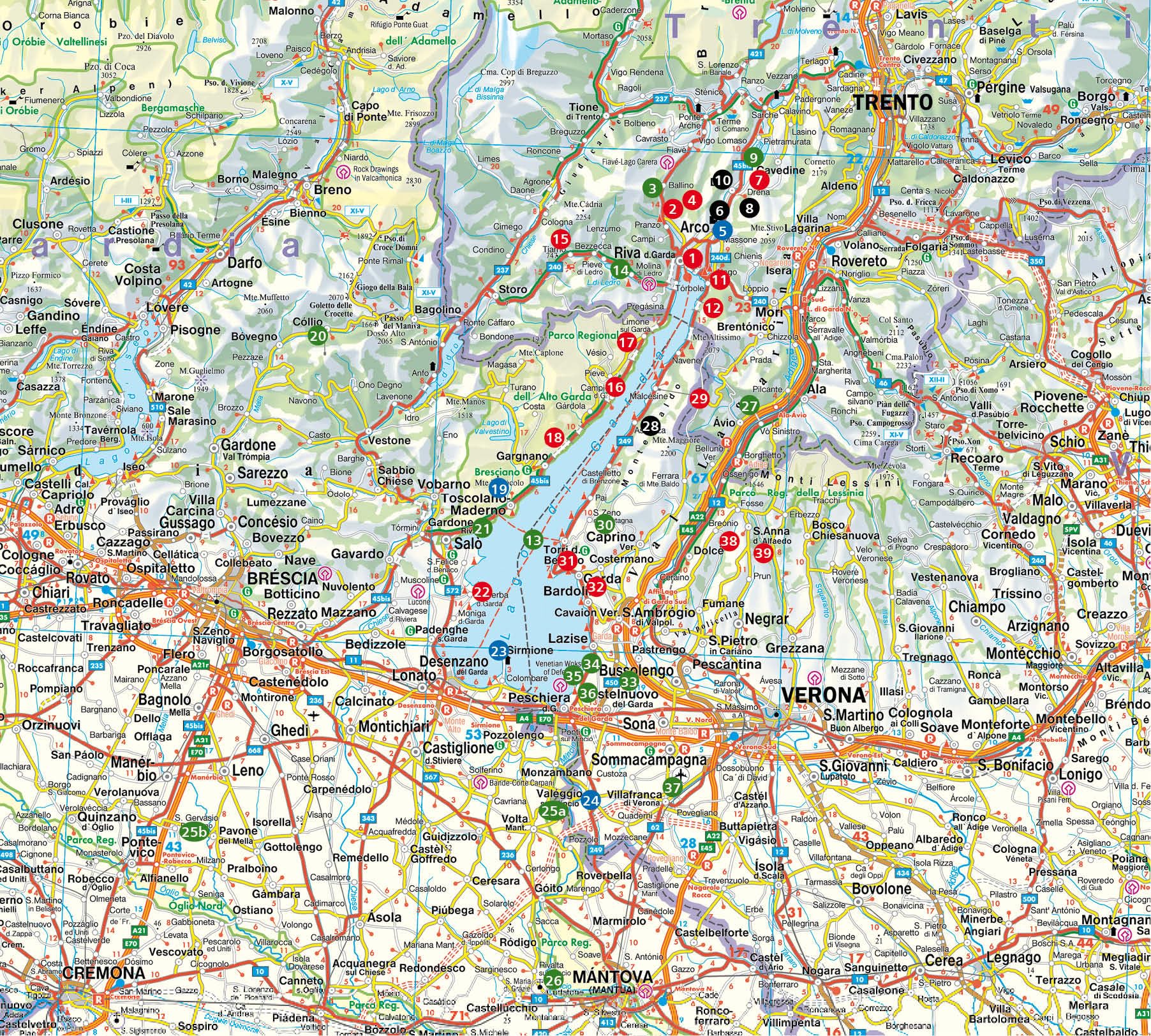 ErlebnisUrlaub mit Kindern Gardasee: 39 Ausflüge und Wanderungen mit GPS-Tracks (Rother Wanderbuch)
