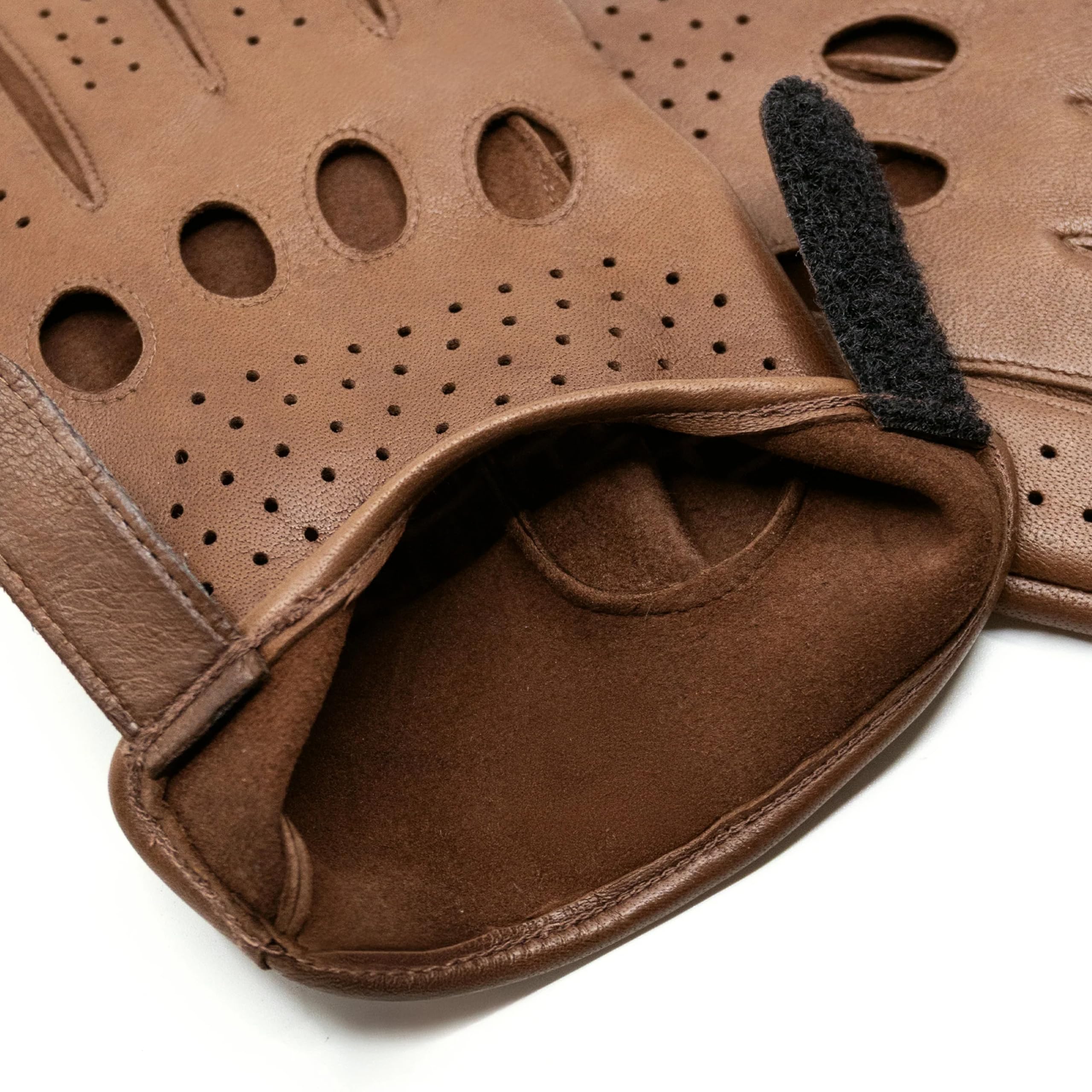 GLOVE STORY Guantes de conducción sin dedos para hombre en cuero de cordero negro sin forro | Libertad de movimiento & Estilo esencial | Accesorio ligero para precisión táctil & encanto retro