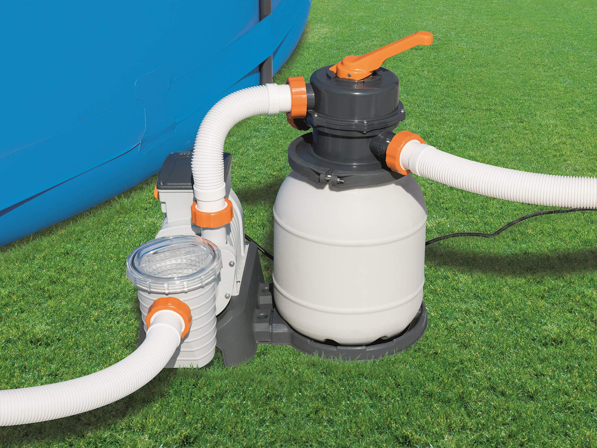 Pompa Con Filtro a Sabbia 5678 L/H Pulizia Piscina Fuoriterra BESTWAY 58497