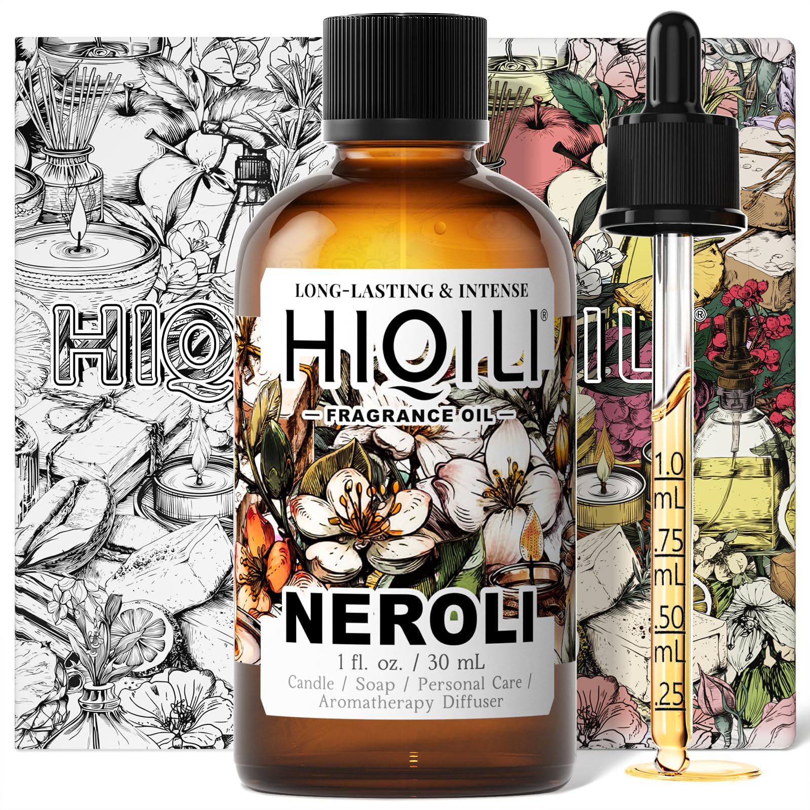 HIQILI Neroli Fragrance Oil for Perfume Making &amp; Add to Body Lotion -1Fl Oz