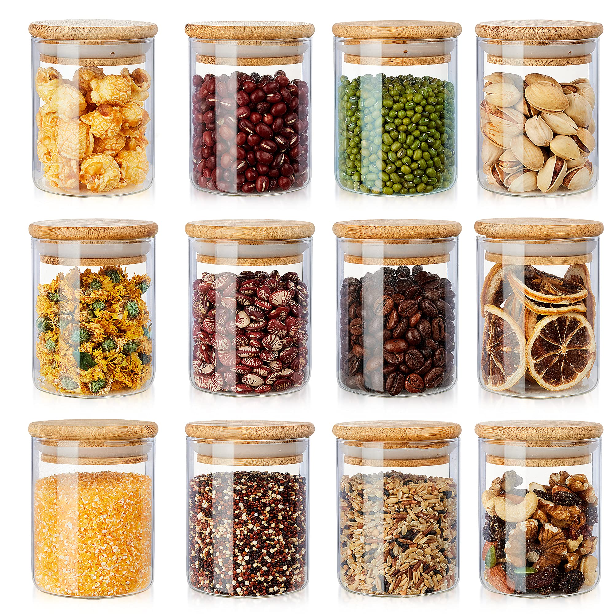 See full amazon price history chart for AIKWI 12 Piece Glass Storage Jars Set, 6oz 12 Set Spice Glass Jars with Natural Bamboo Lids and Labels, Food Cereal Storage Containers for Home Kitchen, Sugar, Tea, Cookie, Coffee, Spice, Snacks and More AIKWI 12 Piece Glass Storage Jars Set, 6oz 12 Set Spice Glass Jars with Natural Bamboo Lids and Labels, Food Cereal Storage Containers for Home Kitchen, Sugar, Tea, Cookie, Coffee, Spice, Snacks and More (B093H7LNYF) Amazon Price History, Amazon Price Tracker