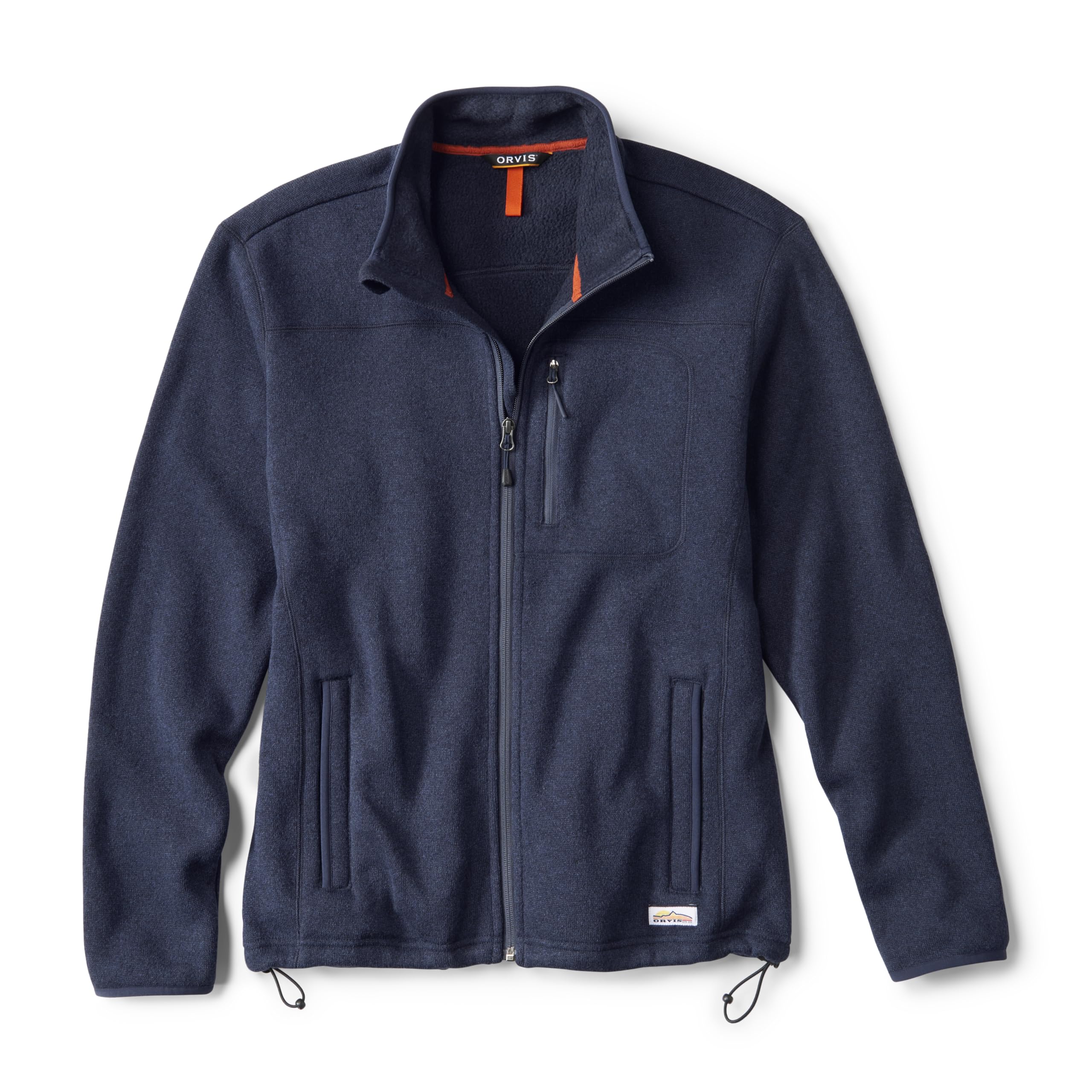 Orvis Men's Recycled Sweater Fleece Jacket (True Navy, Medium)