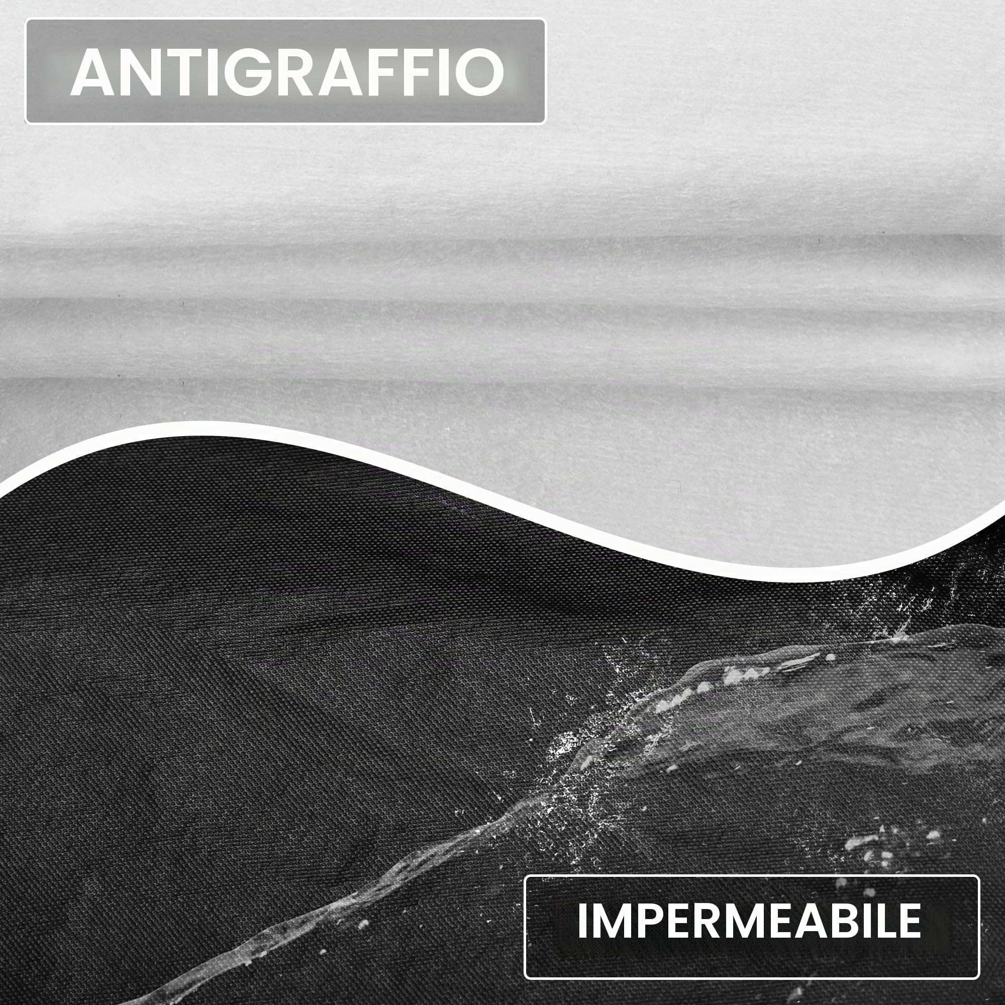 A ABSOPRO Copertura Per Audi Q2 09-24 Impermeabile 1pc | Nero, PEVA Spunlace Cotone, Impermeabile, Antivento, Sole Pioggia Neve, Protezione Cerniera Porta, Facile Installazione