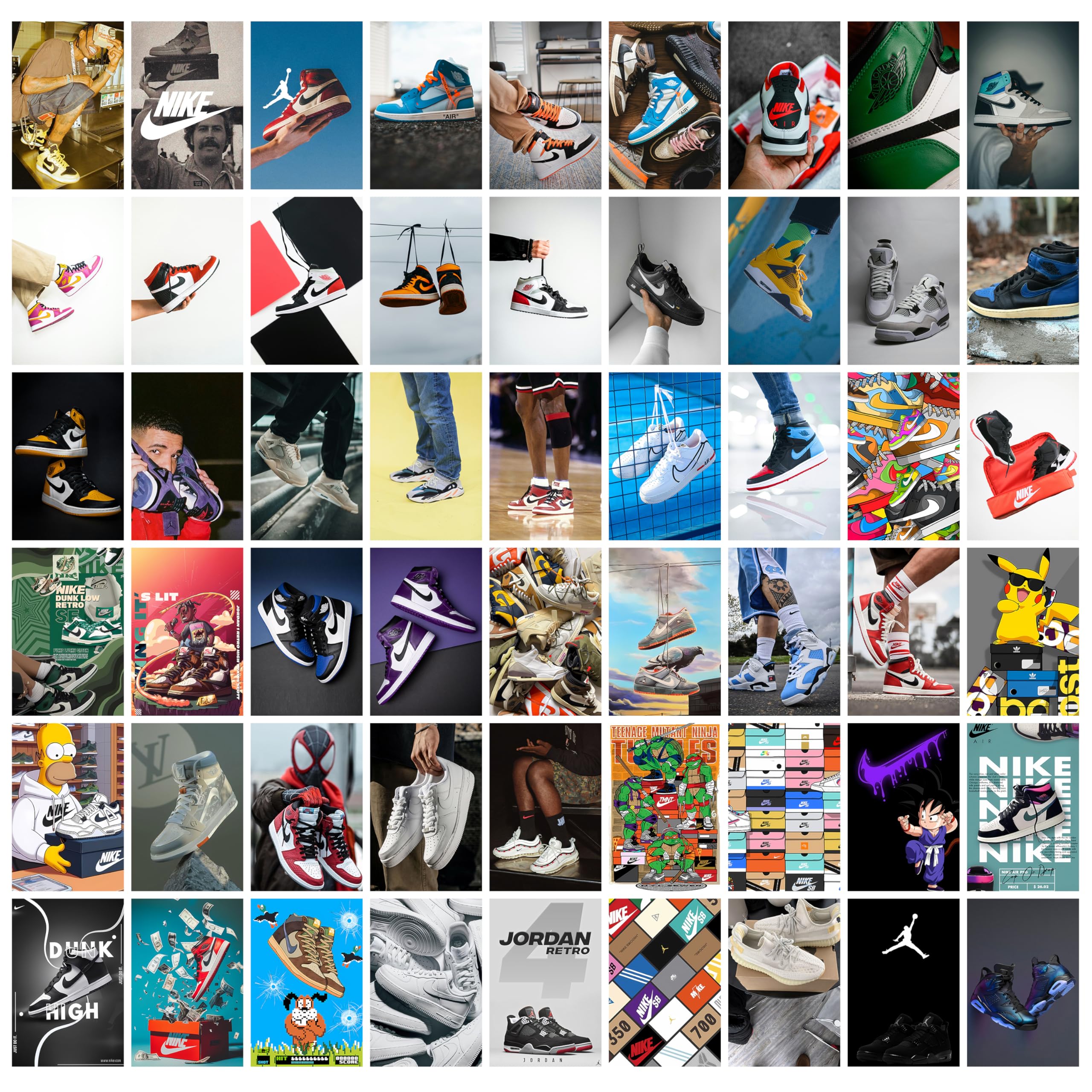 Anime Wall Collage Kit - 54 Posters Included -17 Anime Wall Collage Kit - 54 Posters Included -17