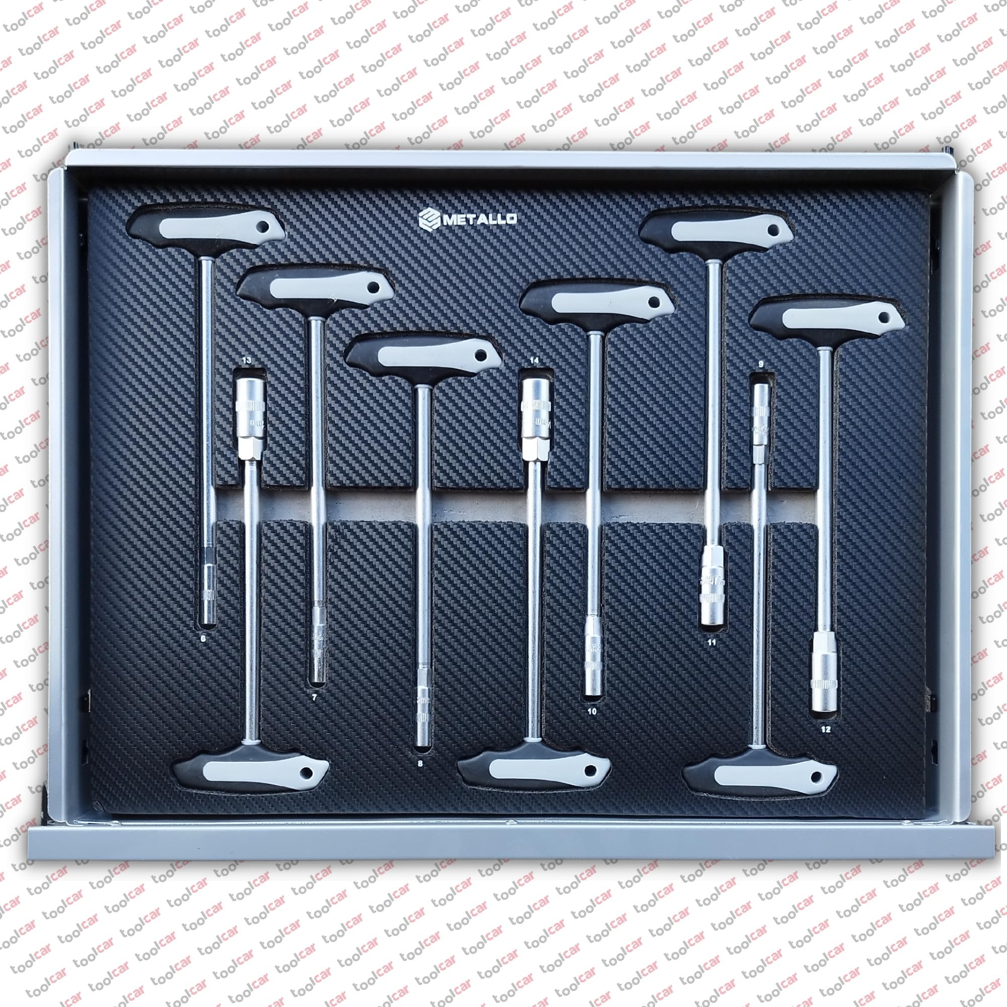 Metallo Servante d'atelier Chariot à outils Rempli d'outils à main