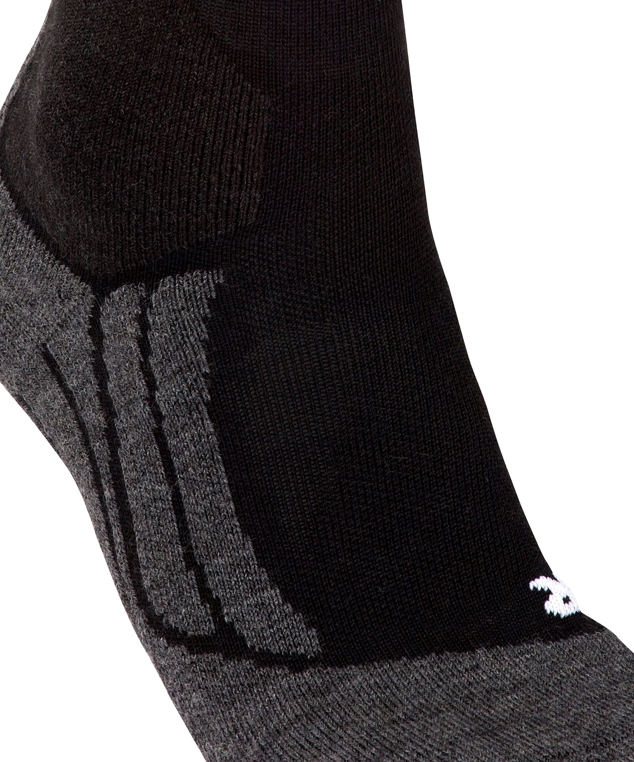 FALKE mujer SK2 Wool calcetines de esquí amortiguación media espinillera anti ampollas cálida transpirable secado rápido regulación del clima antiolores lana hilo funcional 1 par