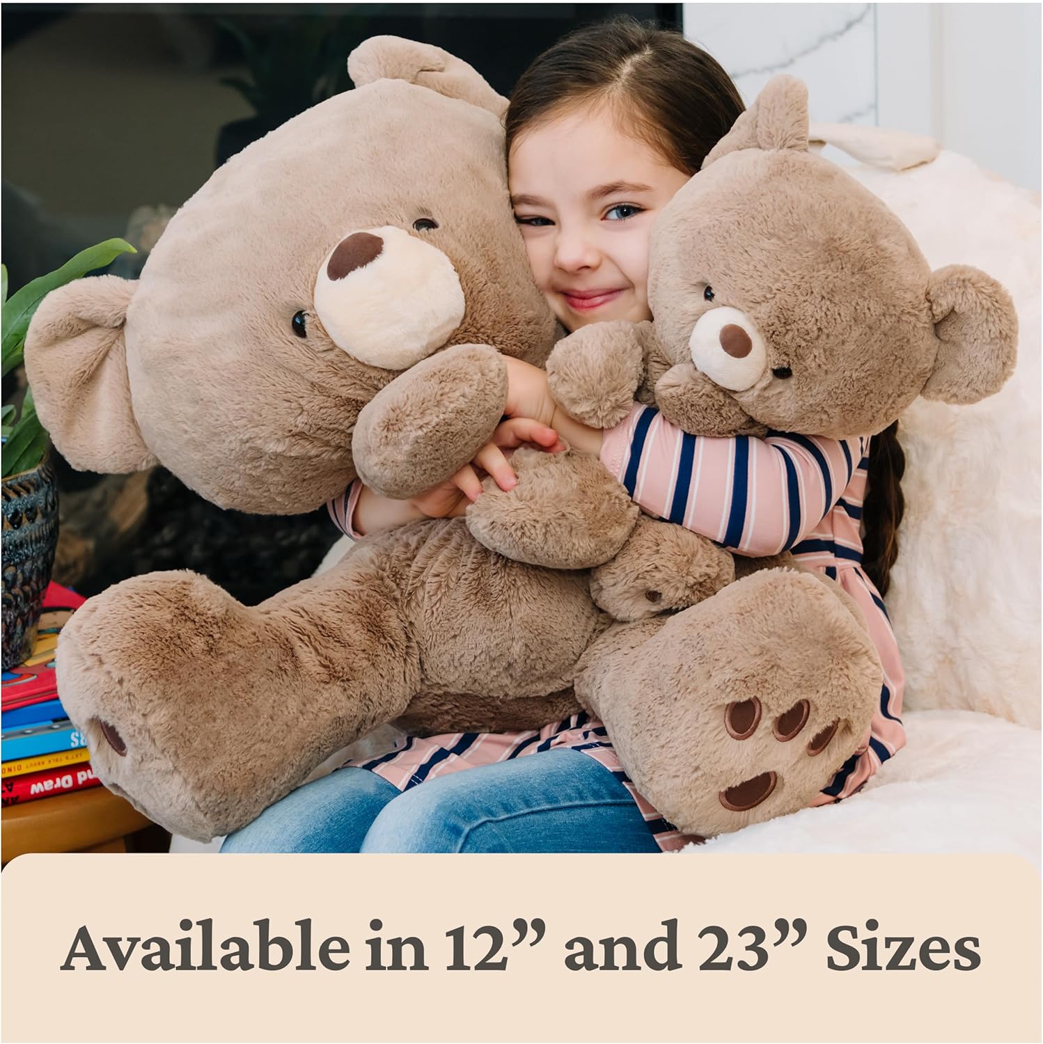 GUND Kai Teddy Bear, Premium Plush Toy Stuffed Animal for Ages 1 & Up, Taupe/Light Brown, 23"