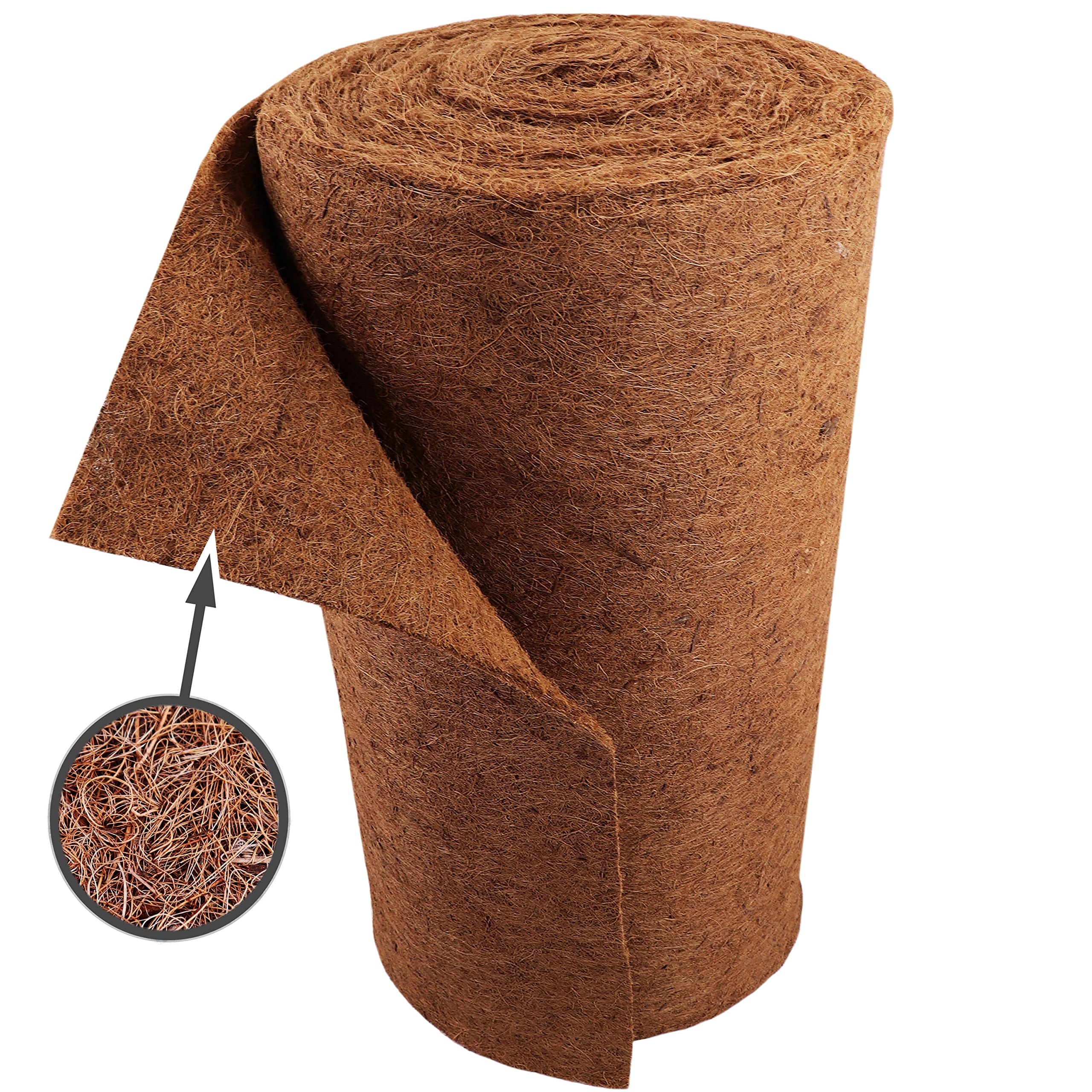 Kokosmat naturel garen breedte 100 cm, per cm kopen? Borstelmatten & schraapmatten