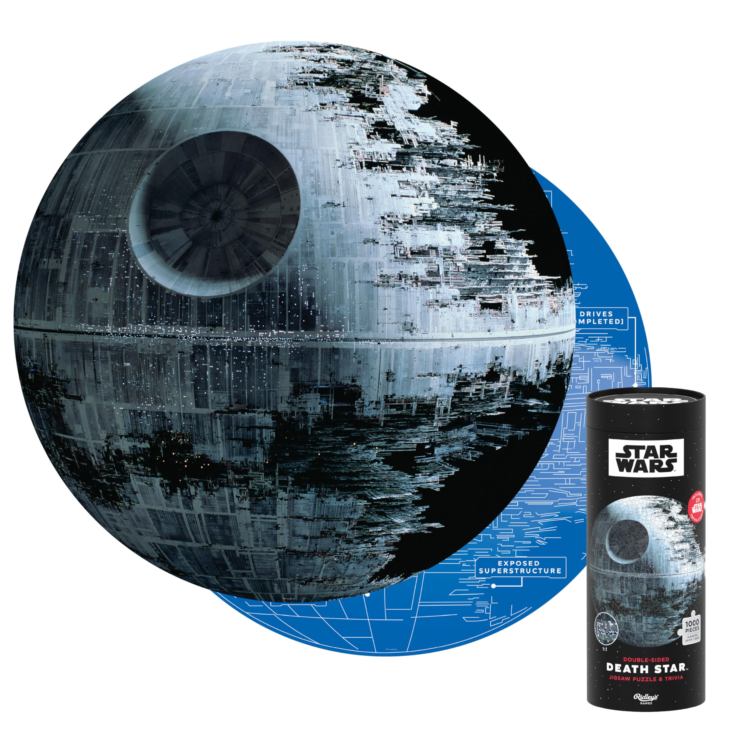 Star Wars Death Star Jigsaw Puzzle and Trivia: 1000 pieces