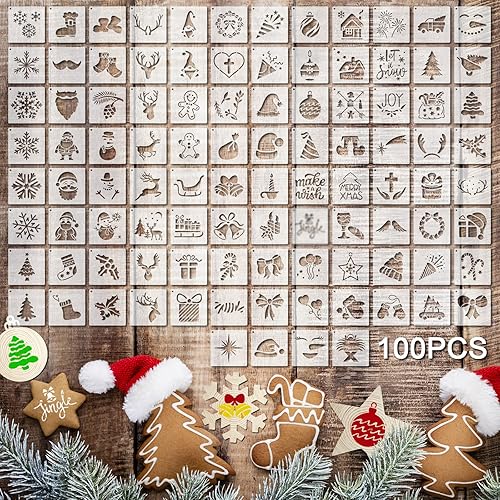 100 plantillas para pintar en madera, plantillas reutilizables, manualidades, plantillas de dibujo, plantillas de vacaciones, juego de plantillas de