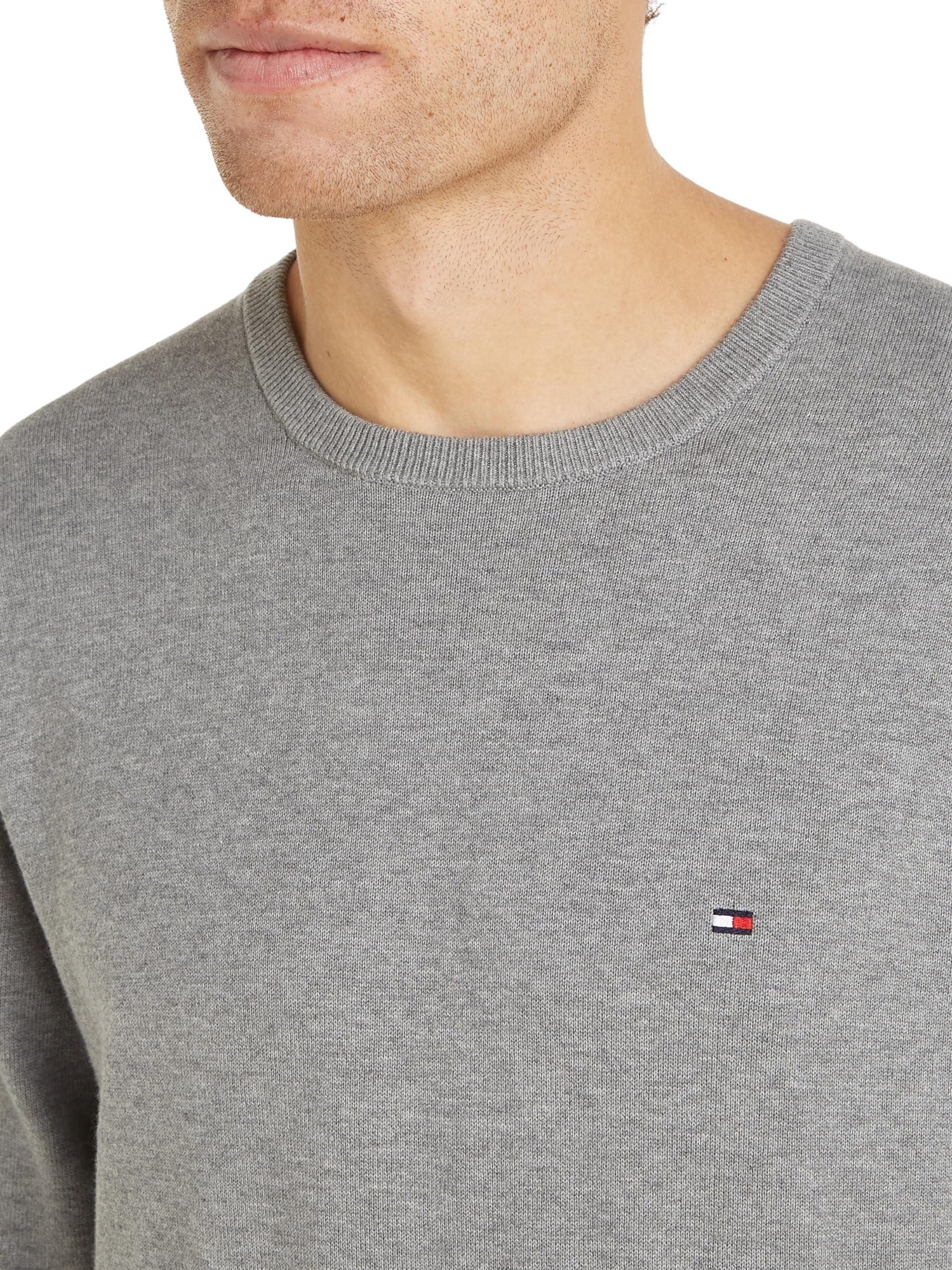Tommy Hilfiger Sweter pullover Mężczyźni Essential Cotton Crew Neck Mw0mw14748
