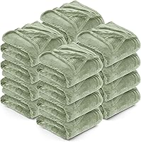 Vista 36 de Utopia Bedding - Manta de vellón de lujo, mullida, antiestática; manta de suave microfibra de 8.8 oz/yd² (300 g/m²) para sofá y cama; tamaño Negro