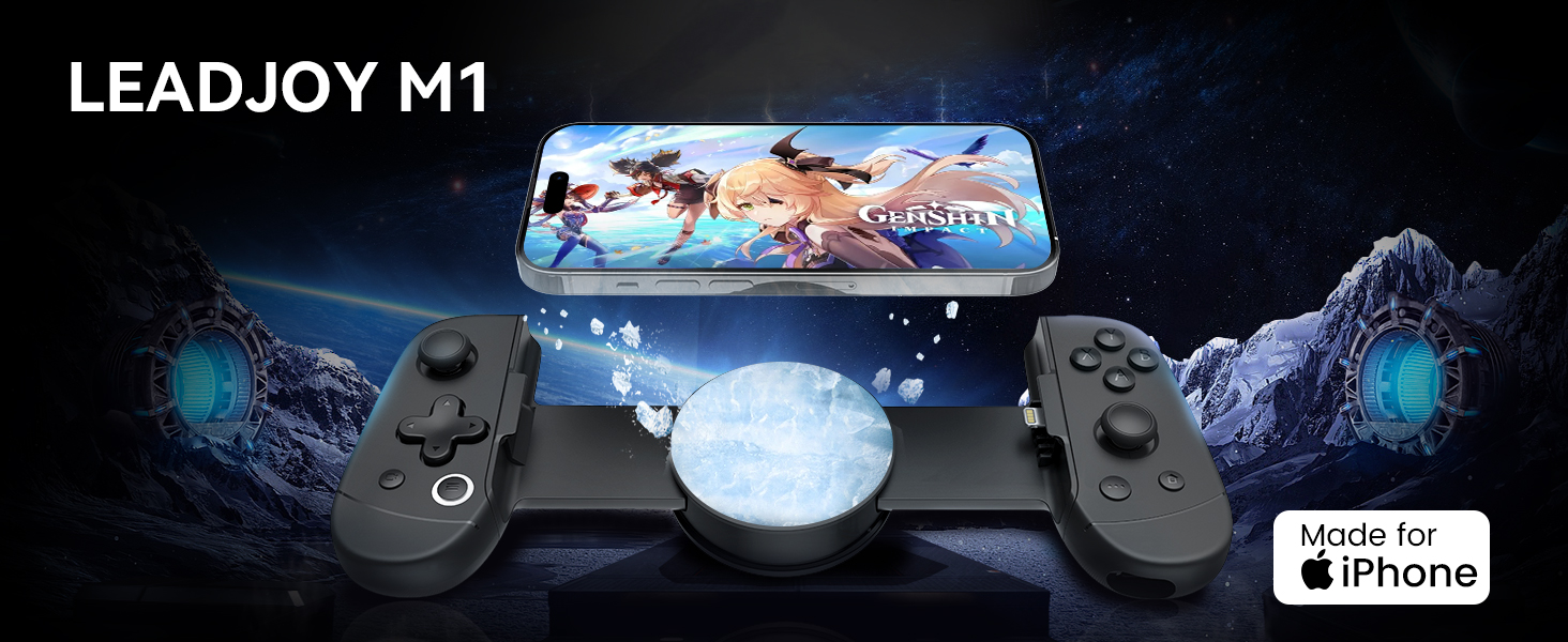 Amazon | LeadJoy M1 iPhone モバイル ゲーム コントローラー 伸縮式 
