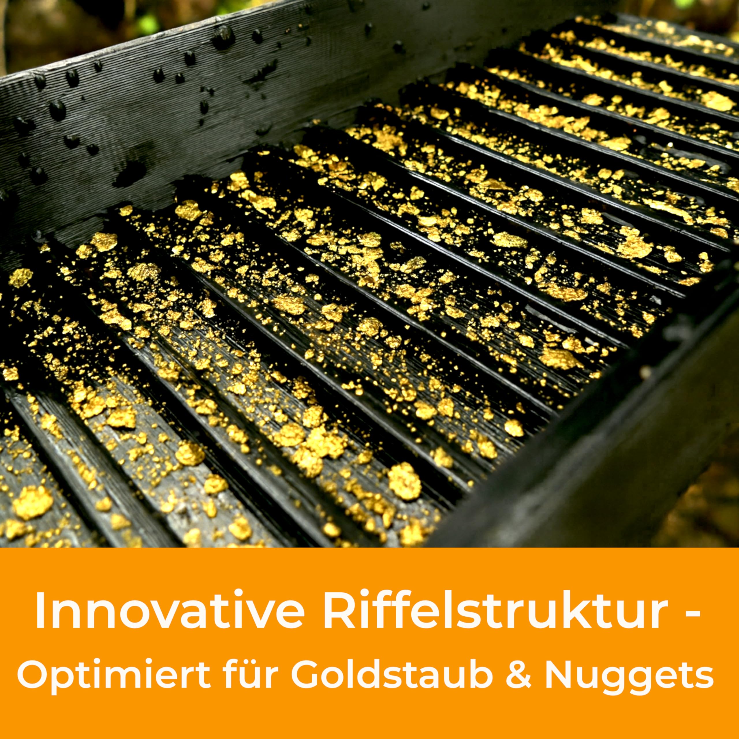 Micro Miner, Pocketsluice, Mini Goldwaschrinne, Robuste und Leichte Sluicebox für Abenteuer Unterwegs