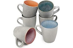 BTaT- Coffee Mugs, Set of 6, 12 oz (350ml), Coffee Mug Set,...