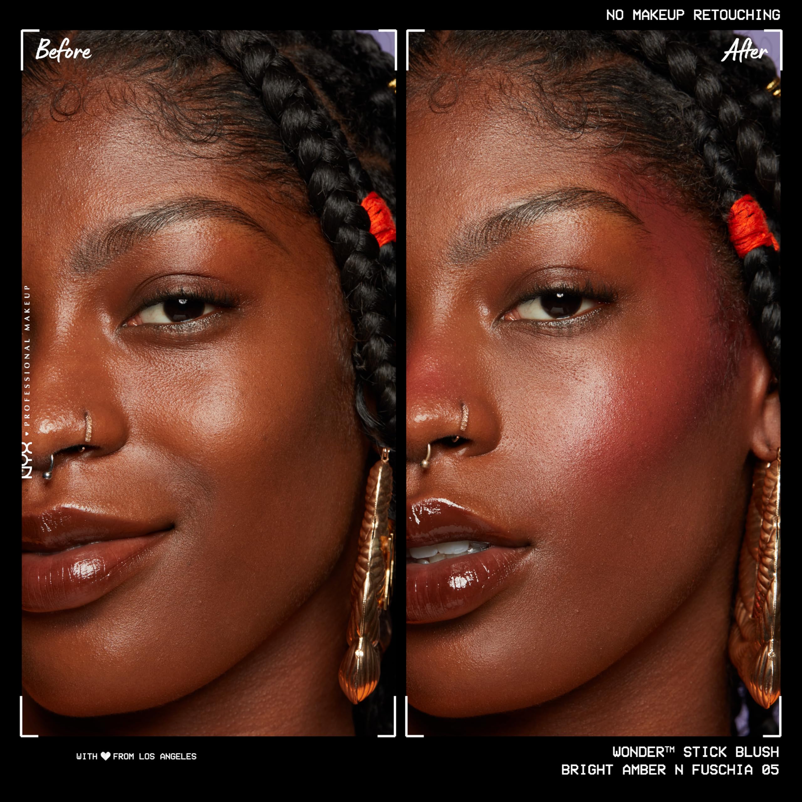 NYX PROFESSIONAL MAKEUP Wonder Stick Blush with Hydrating Hyaluronic Acid, Dual-Ended Cream Blush Stick -