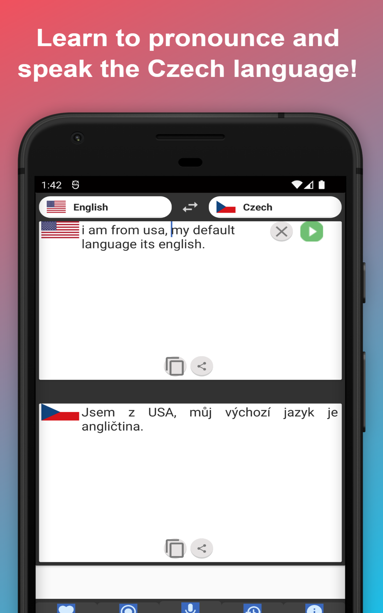 English to Czech Translator to Translate to for Free on Telephone and