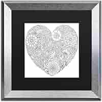 Amazon.com: Trademark Fine Art ALI2856-S1616BMF Love Heart