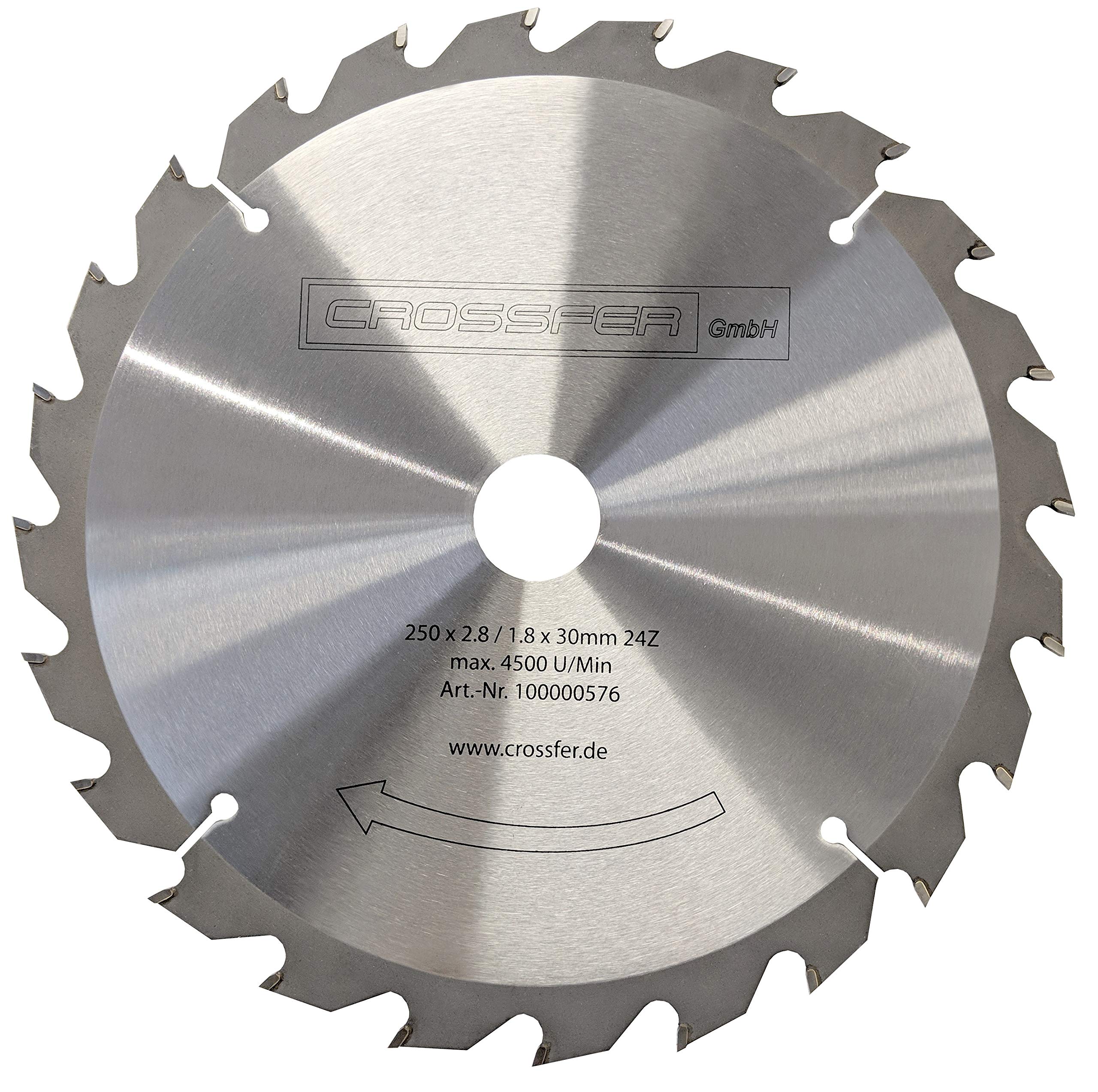 Lame De Scie En Métal Dur 225 X 2,5 X 30 Avec 24 Dents HM WZ, Qualité