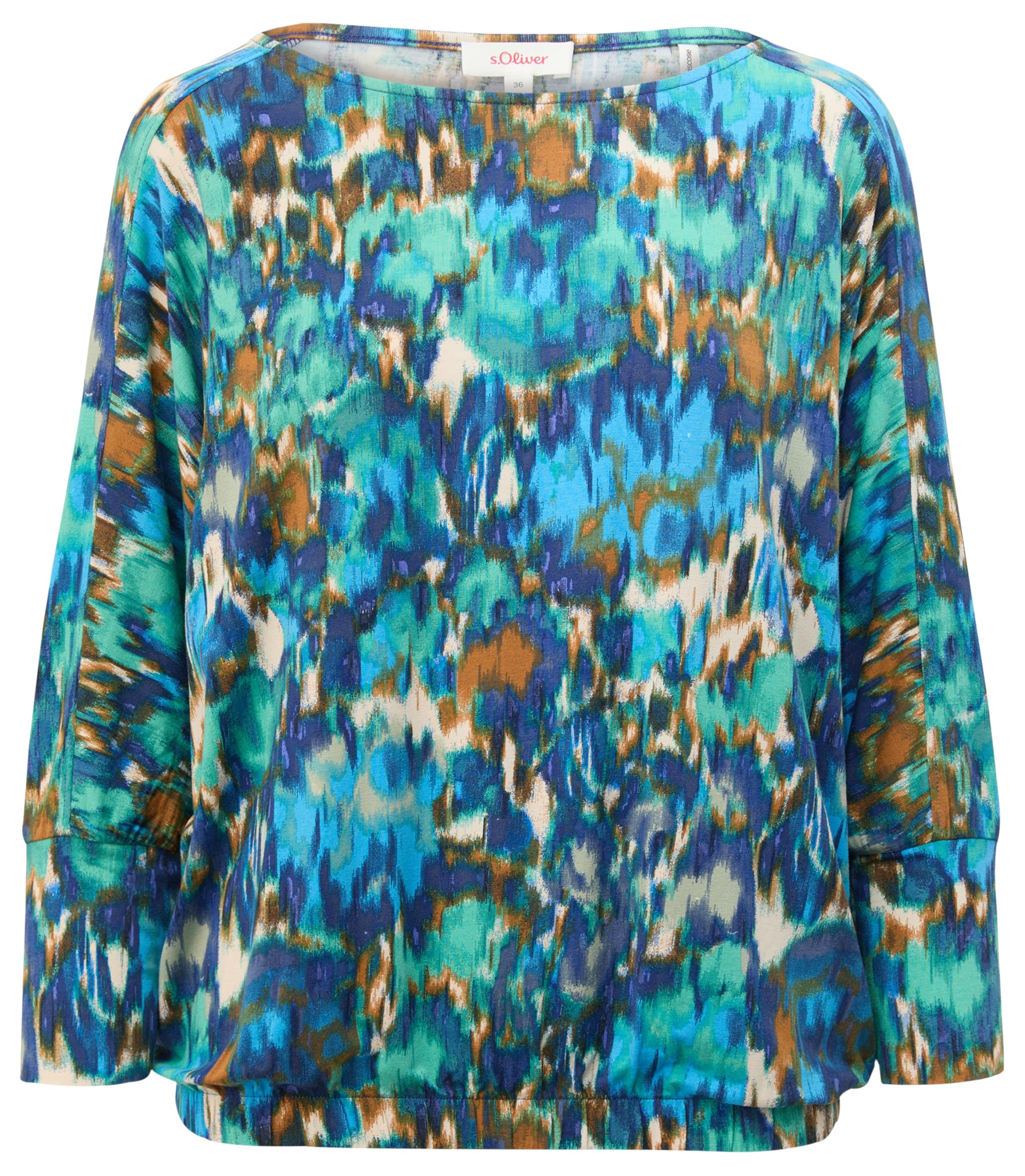 s.Oliver Women's 2137218 Long-Sleeved T-Shirt, Blue 59a0, 6
