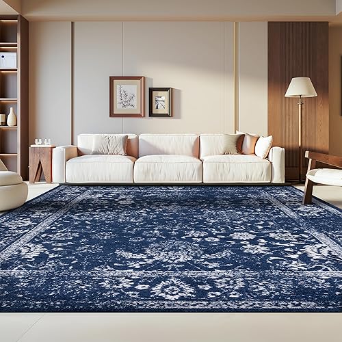 Miniatura 659 de Safavieh colección Adirondack - Alfombra de área, 6 x 9 pies, gris y azul, diseño oriental desgastado, no desprende pelusa, fácil cuidado, ideal
