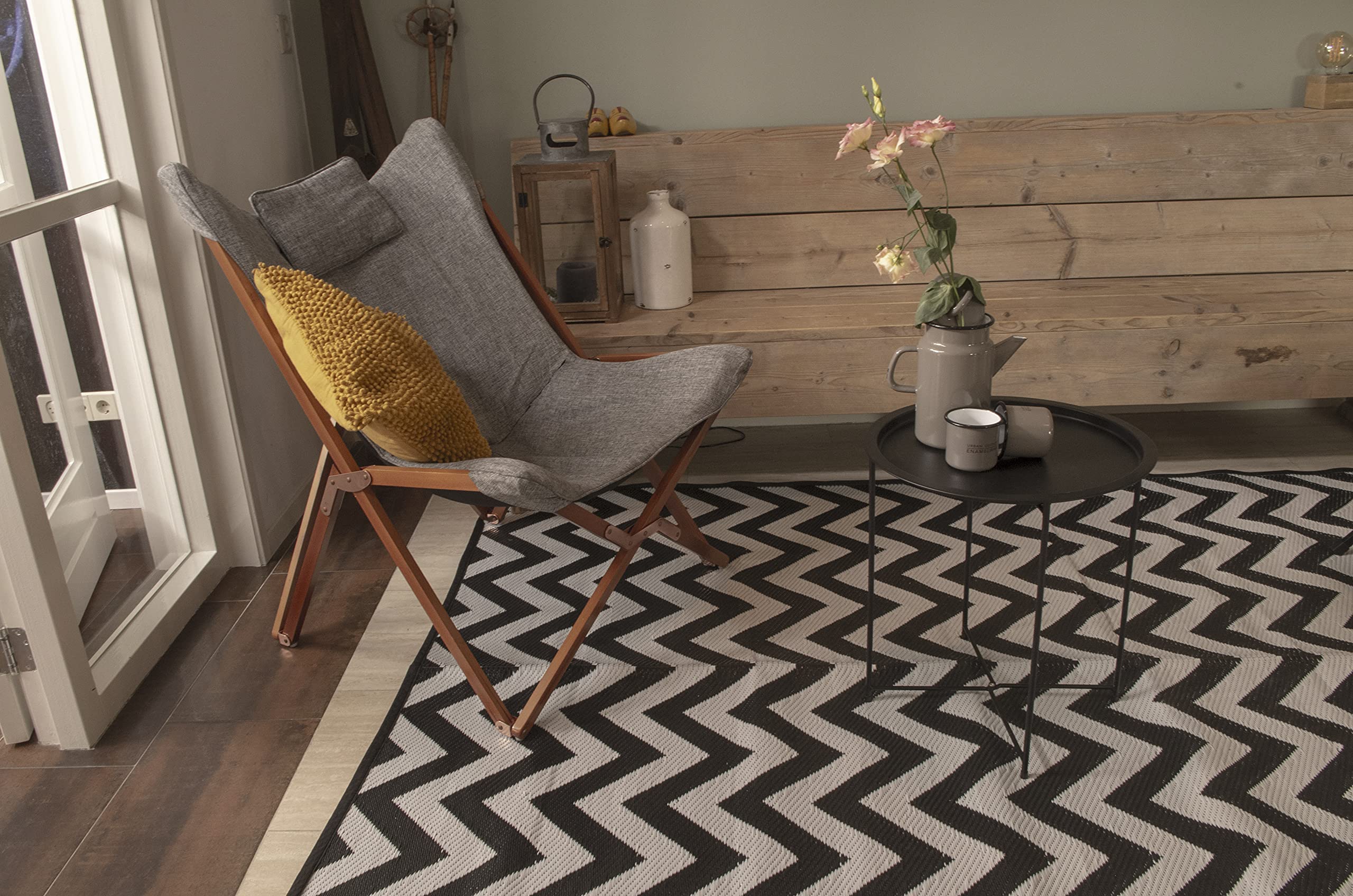 Bo-Camp - Urban Outdoor - Fauteuil Relax - Bloomsbury - L - Polyester Oxford - Gris