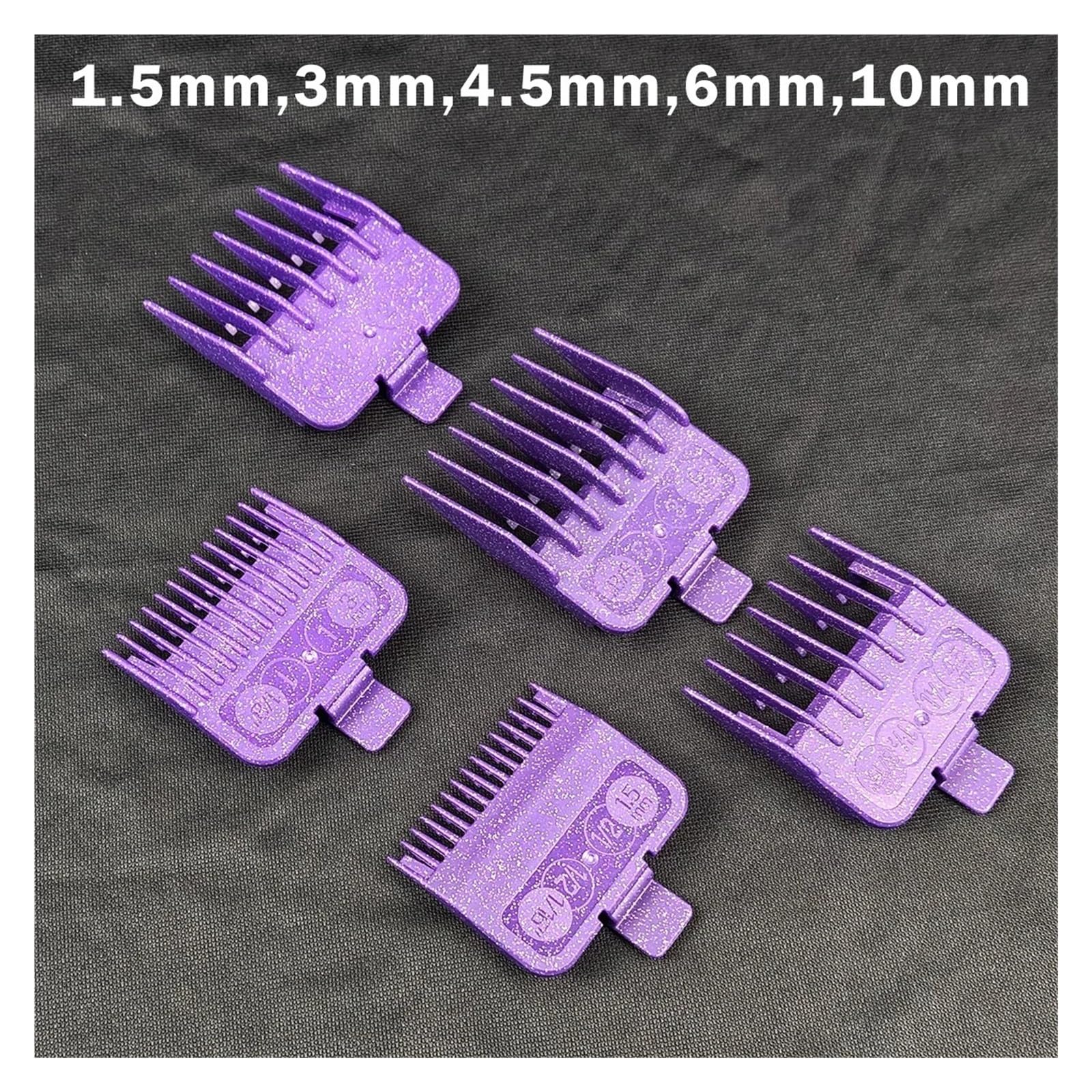 10 Uds. Peines De Corte De Pelo Protectores Morados M10 M5F Peines De Límite De Cortadora De Pelo Profesional Accesorios De Peluquero