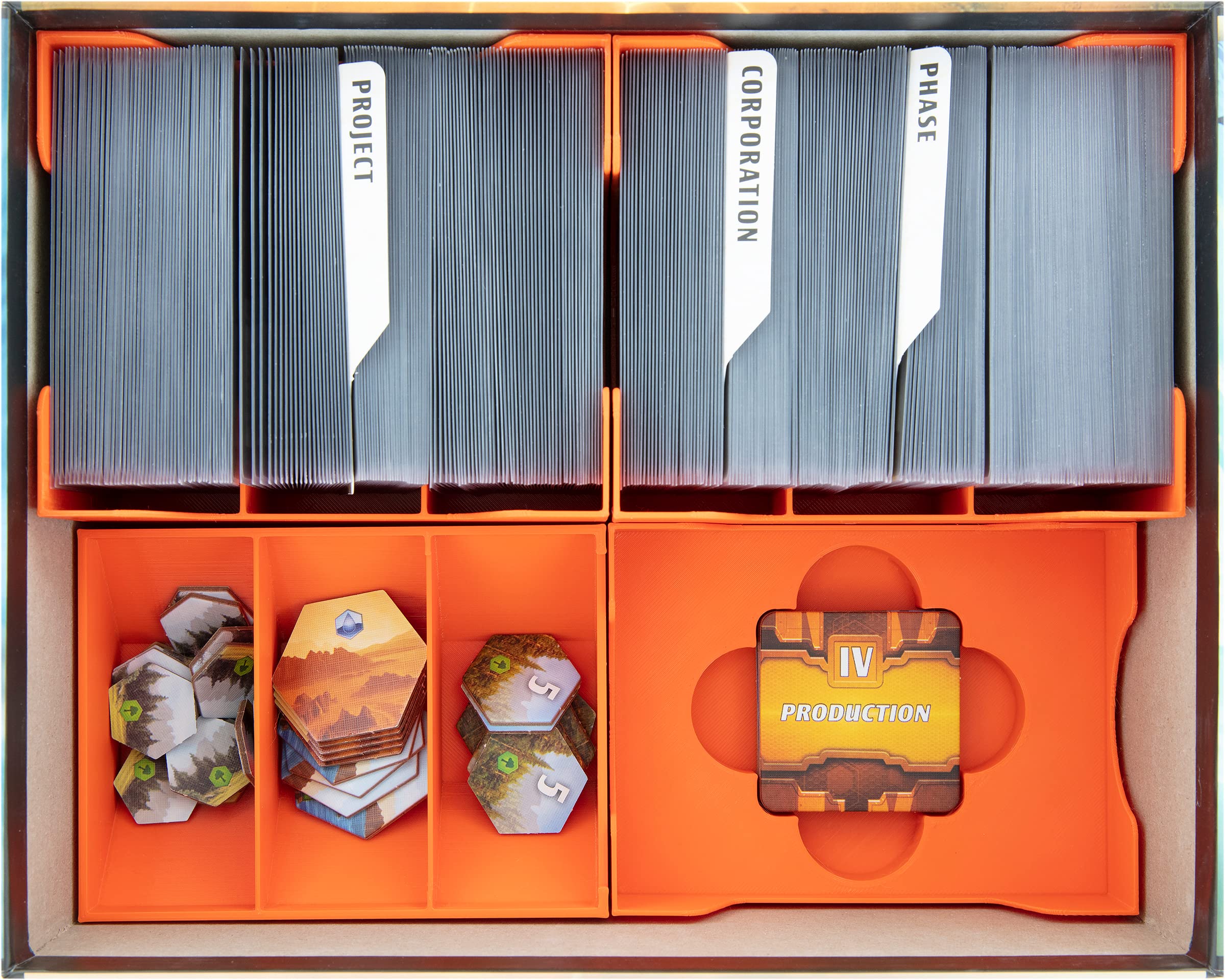 Organizer Feldherr Per Terraforming Mars: The Dice Game – Inserti Stampati 3D Per La Scatola Originale