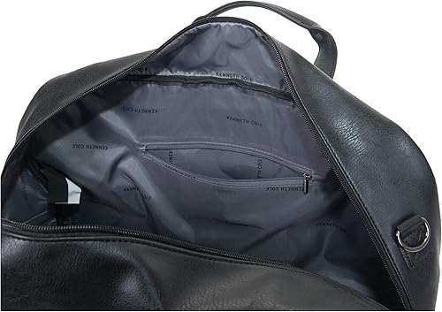 Miniatura 12 de Kenneth Cole Reaction Port Stanley Bolsa de viaje de piel sintética de 20 pulgadas con cremallera superior Negro 20 Travel Duffel Port Stanley -