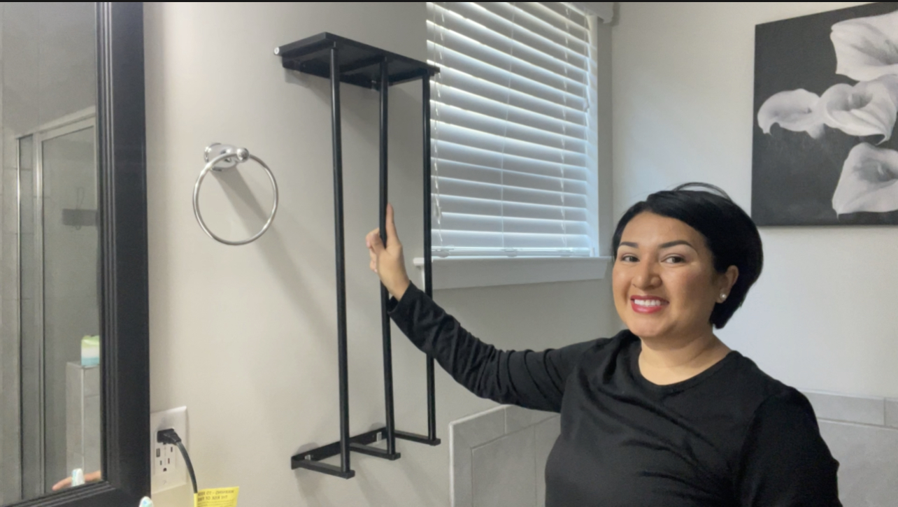 Watch Easy set up and extremely useful wall mounted towel rack on ...
