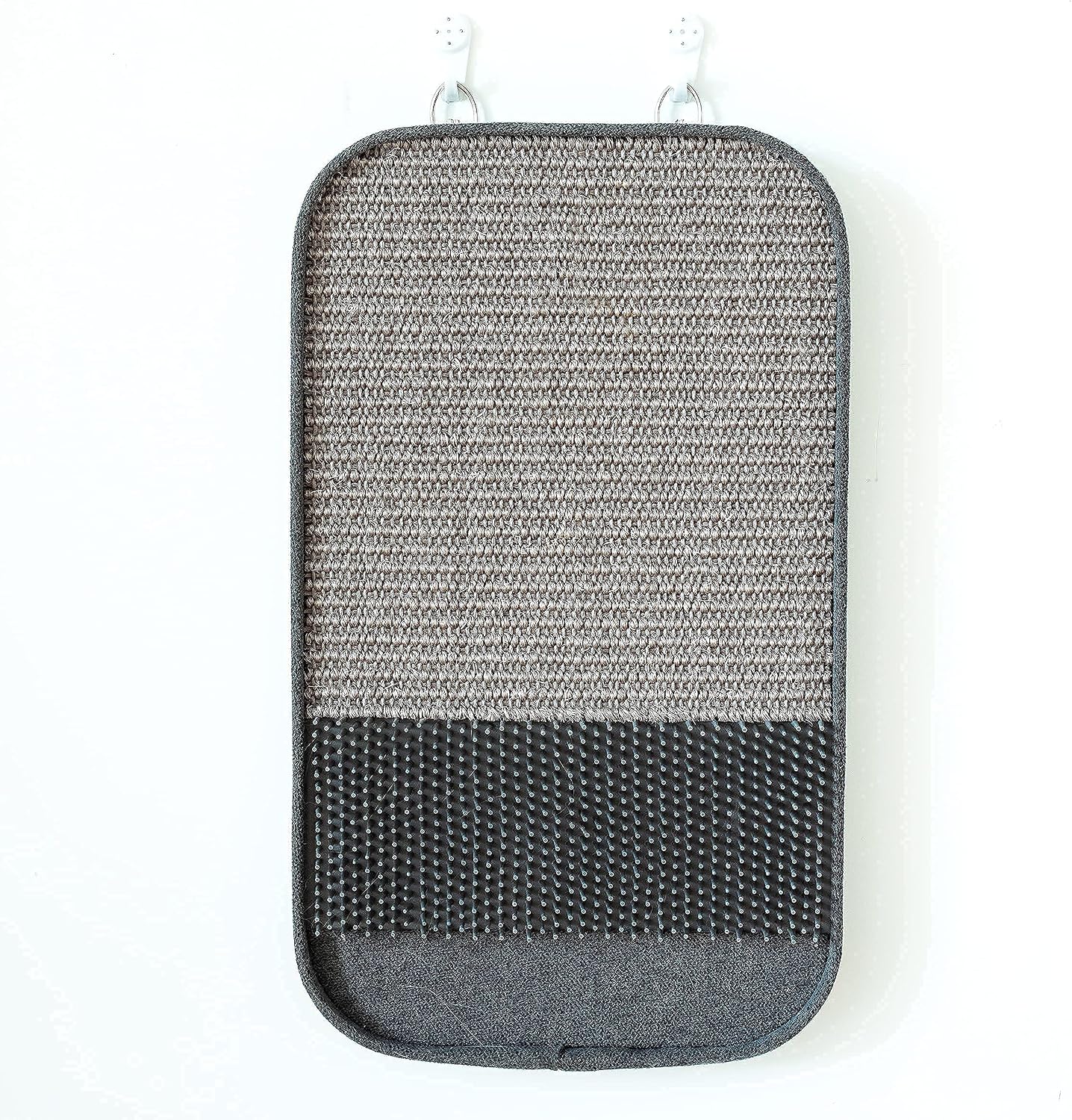 Catry Cat Scratching Pad, 2-in-1 Wall Mounted Cat Scratcher - with Additional Cat Grooming Brush Interactive Design, This Cat Scratching…