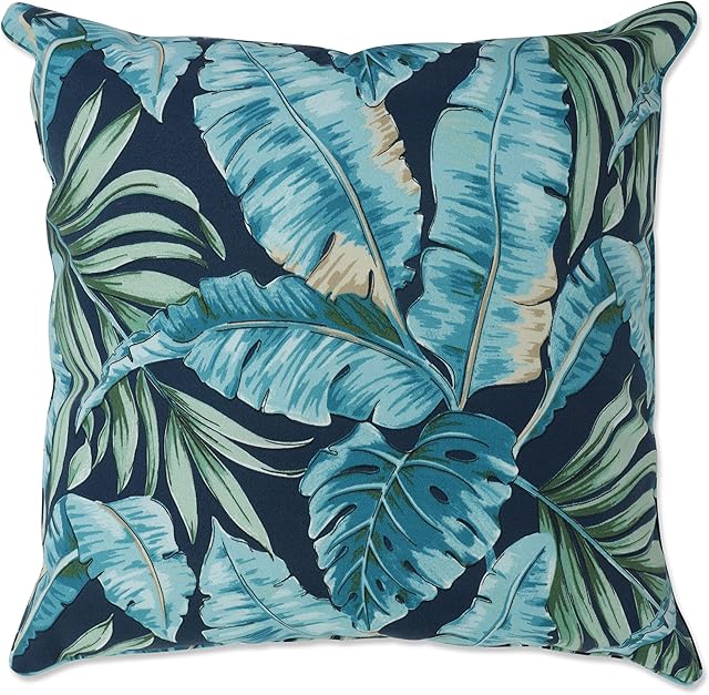 Pillow Perfect Outdoor/Indoor Tortola Midnight Blue Floor Pillow