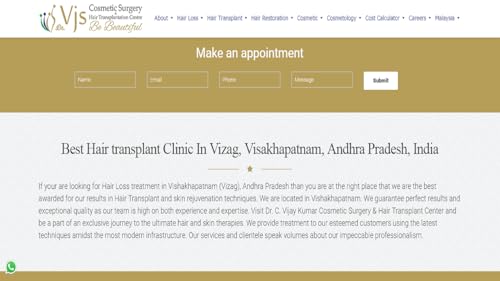 Dr. VJs Cosmetic Surgery & Hair Transplantation Centre - Email App