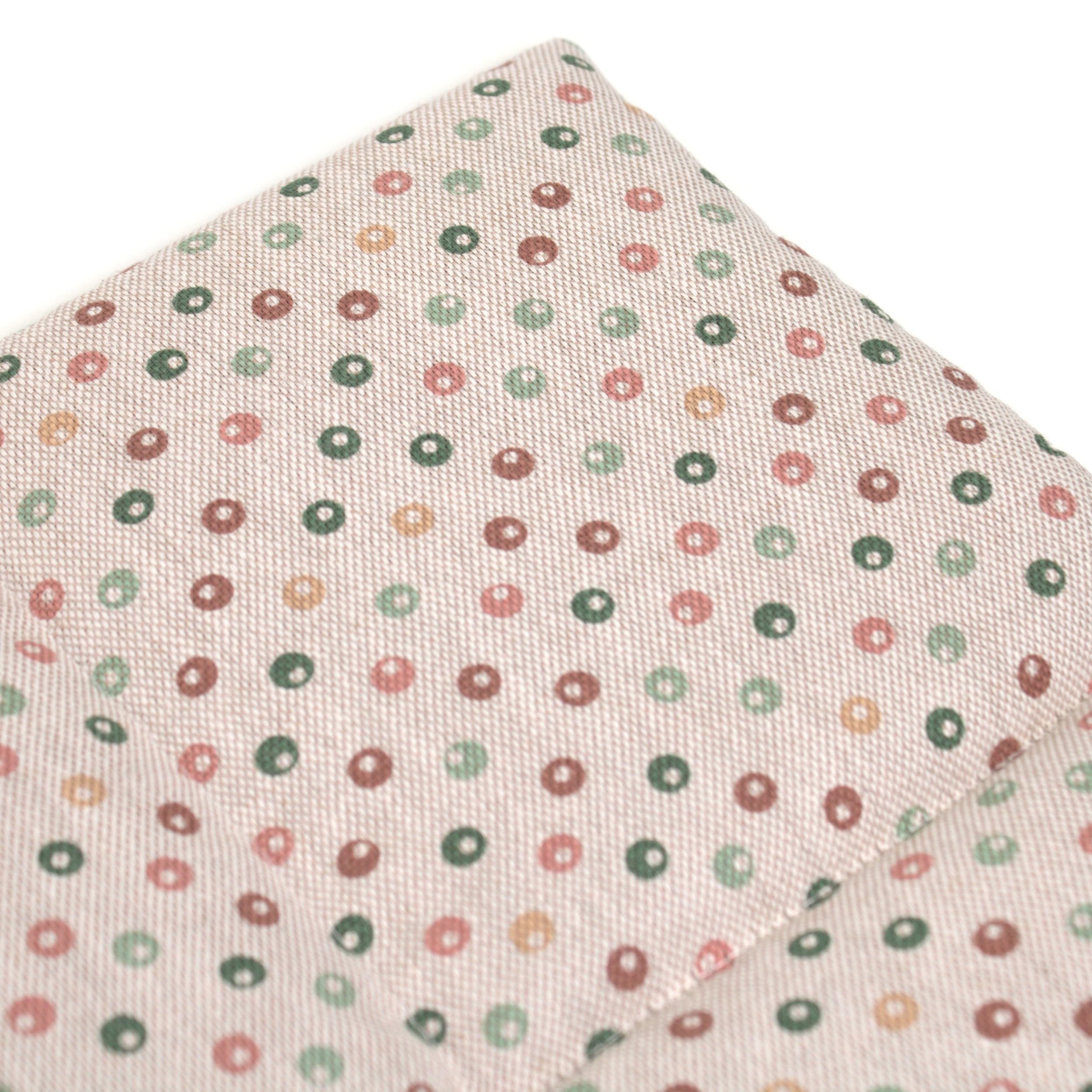 Coussin de seigle et de blé - Coussin aux grains de blé et de seigle Bio - 40x30 6 compartiments - pois multicolores- Coton Bio - Coussin thermique - Bouillotte sèche chaude ou froide