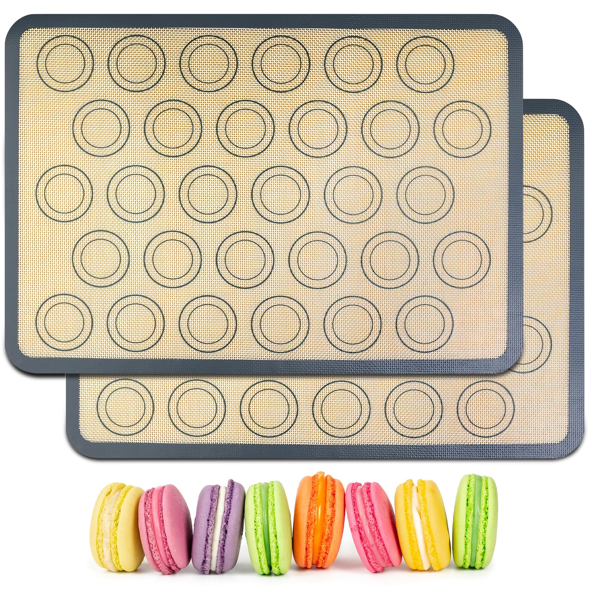 Tapis de cuisson en silicone HOOMIL anti-adhésif pour ne plus jamais rater vos macarons