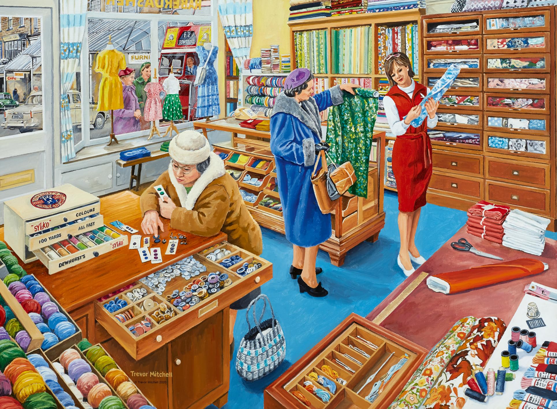 Ravensburger Happy Days at Work No.18 The Haberdasher 500 Piece Jigsaw Puzzle for Adults and Kids Age 10 Years Up