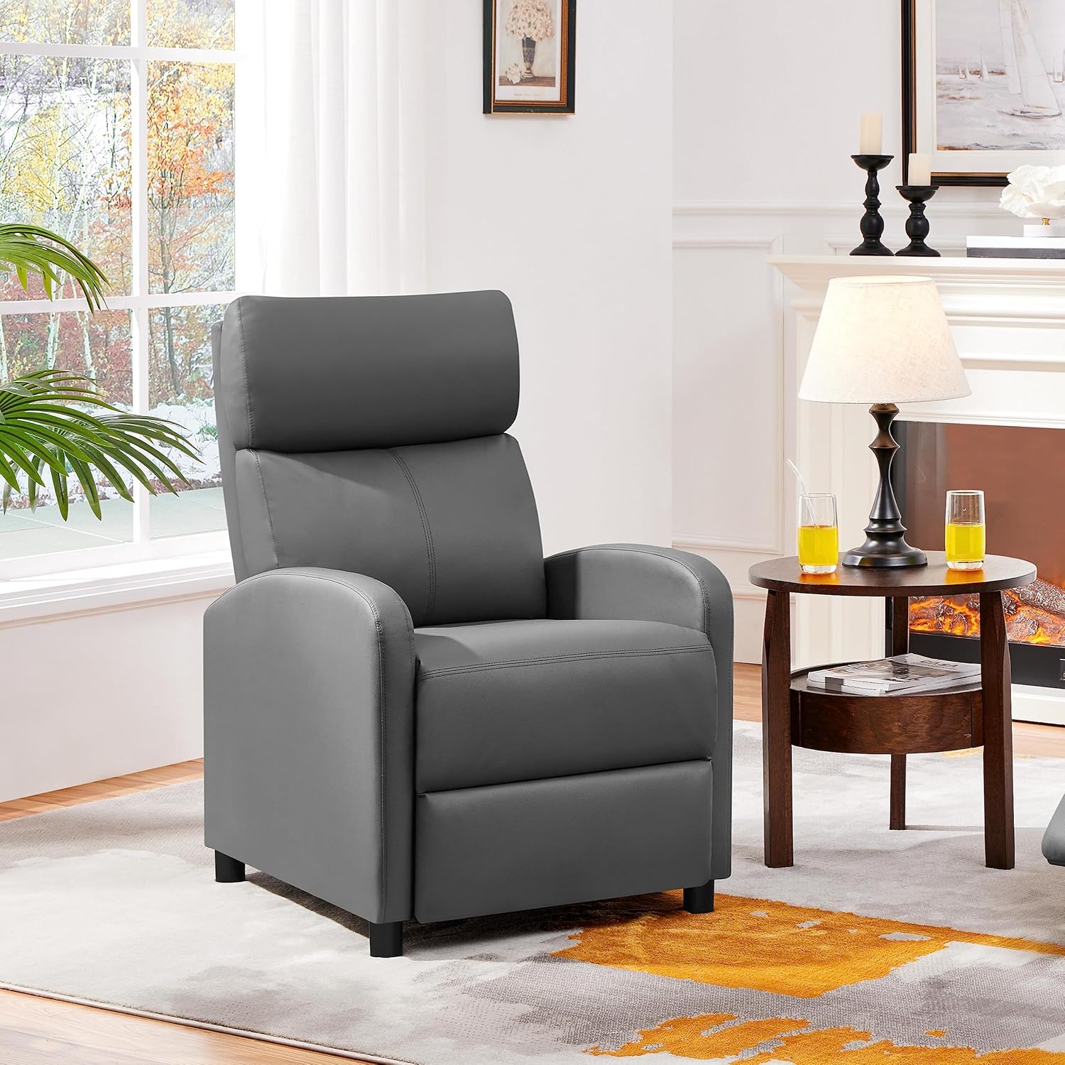 Yaheetech Sofa Relax Armchair placed in a living room setting