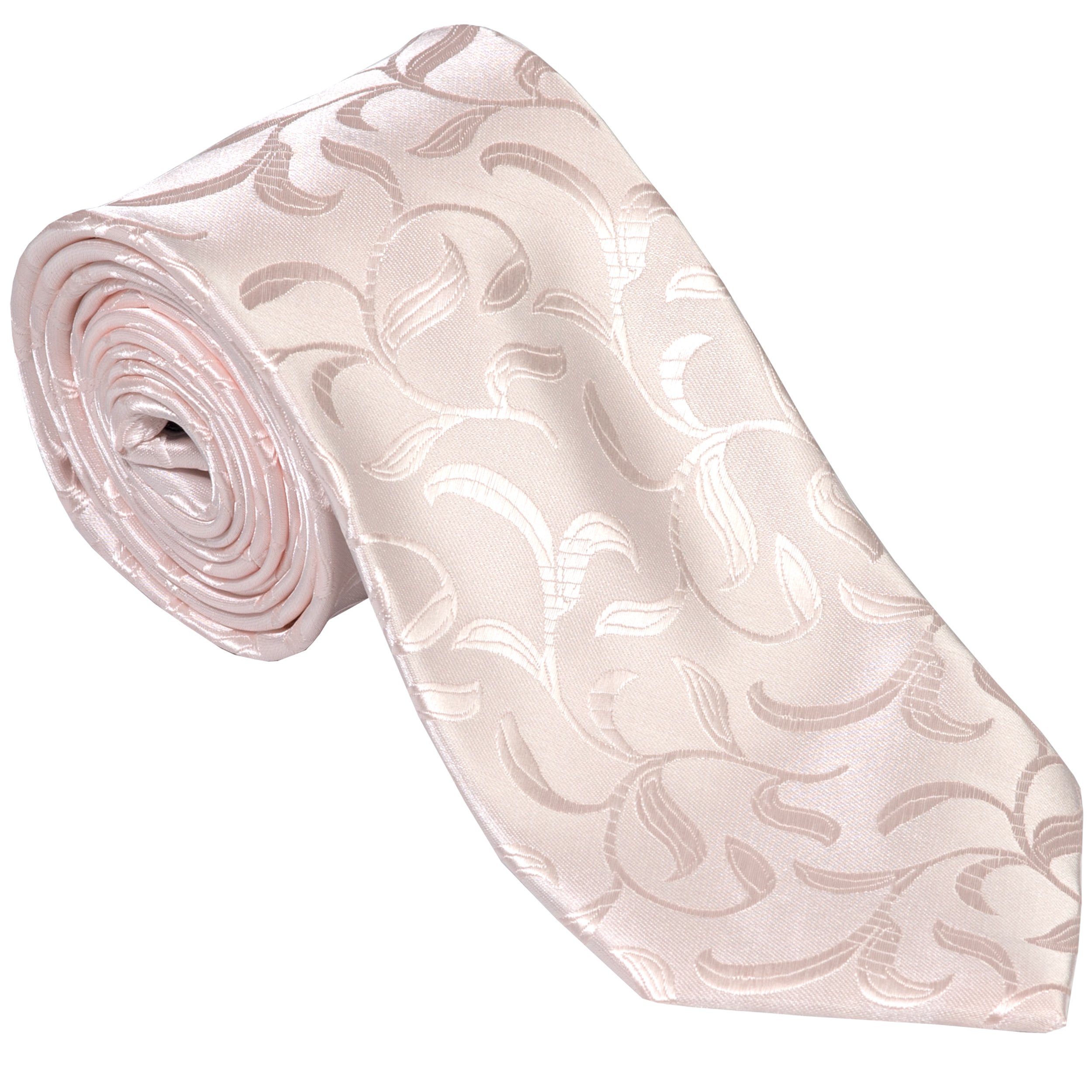 Abel & Burke Ivory Bridal Blush Vintage Vine Wedding Tie #AB-T1004/7