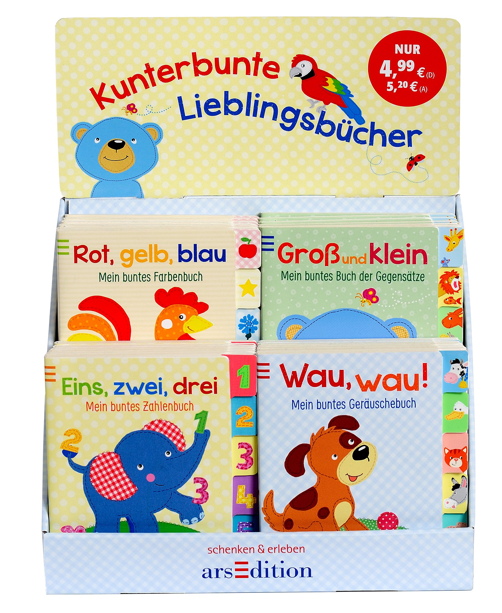 Display Kunterbunte Lieblingsbücher: mit 4 x6 Ex.