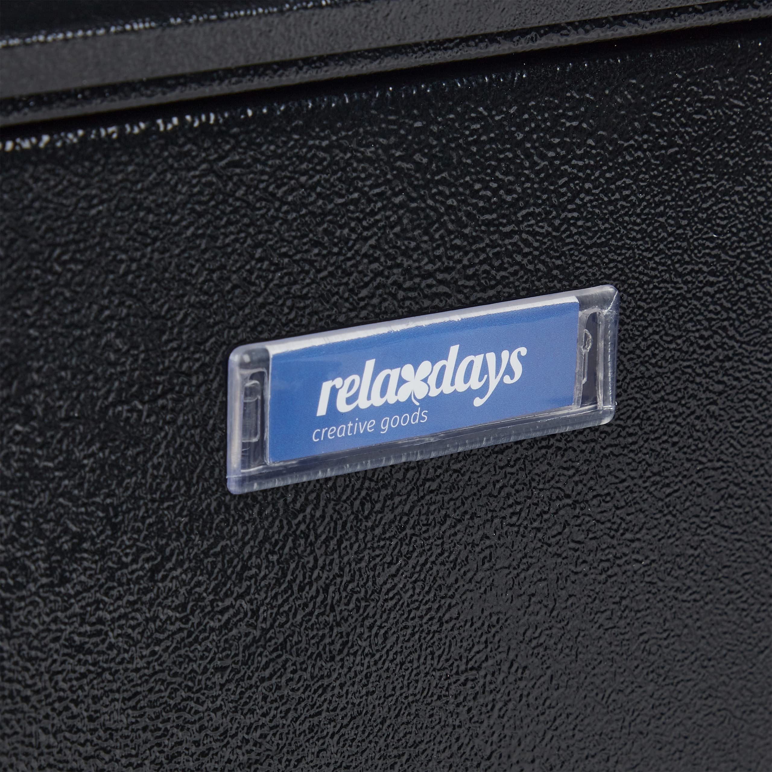 Relaxdays Buzón Pared Vertical, Placa para Nombre, Metálico, 2 Llaves, de Exterior, 26,5 x 19 x 6,5 cm, Estrecho, Negro