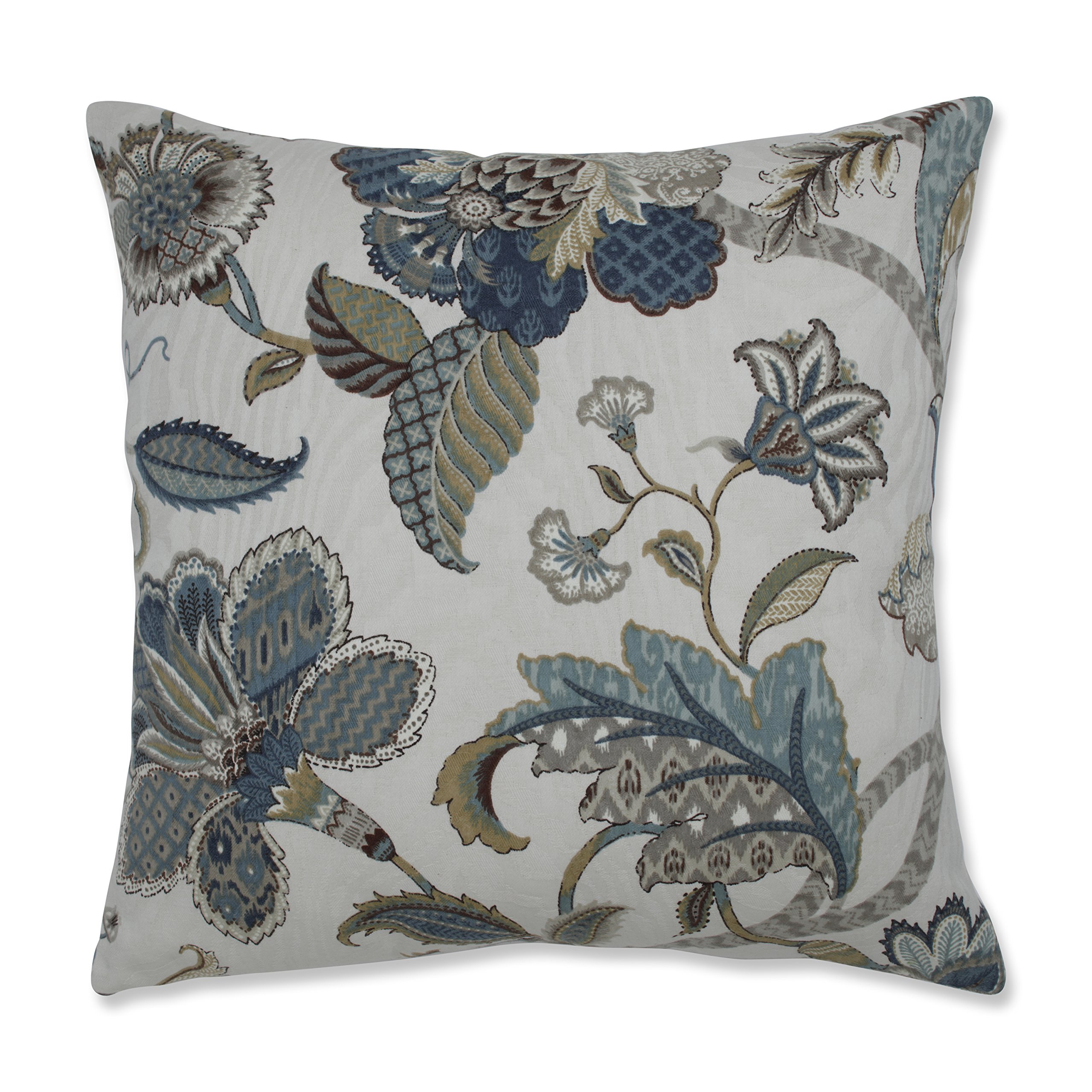 Pillow Perfect Indoor/Finders Keepers Peacock, 18-inch Throw Pillow, Blue
