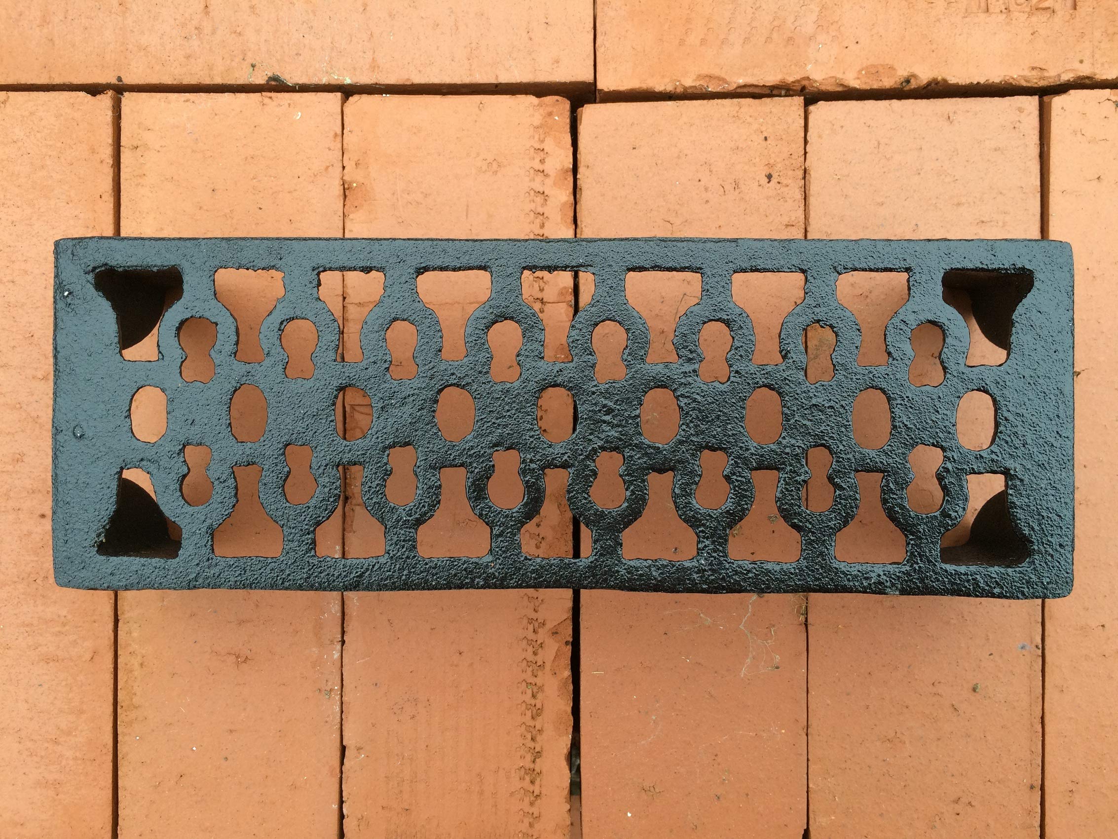 Cast Antique Iron Air Brick 9" x 3" x 2"