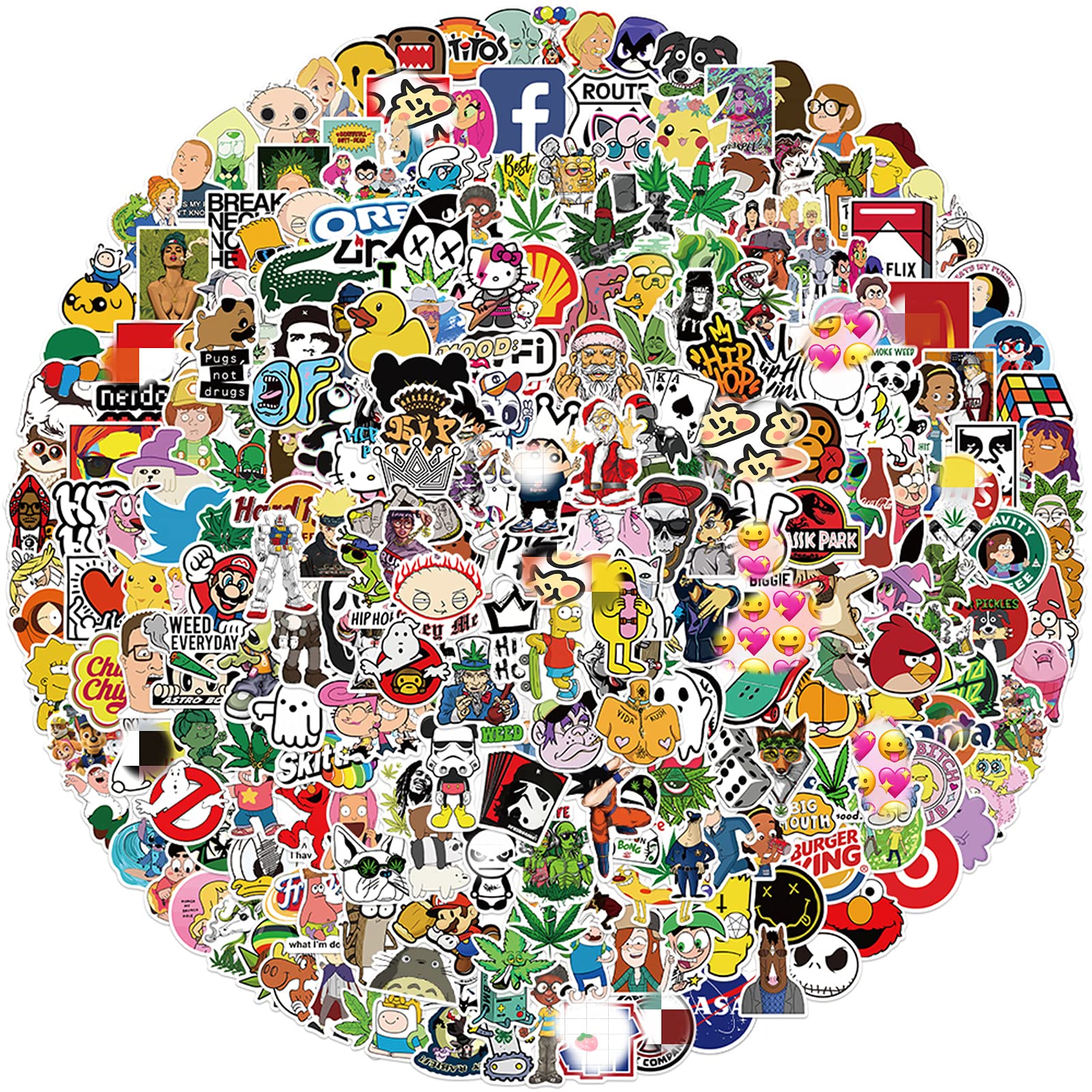 Buy Cool Stickers for Adults Teens Stickers Decals 300 Pack for