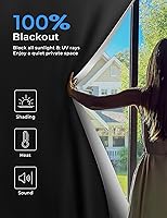 Vista 2 de Sumobaby - Cortinas opacas para dormitorio portátiles de 42"x60", sin taladro, con cintas de gancho y bucle mejoradas, 100% cobertura de ventana