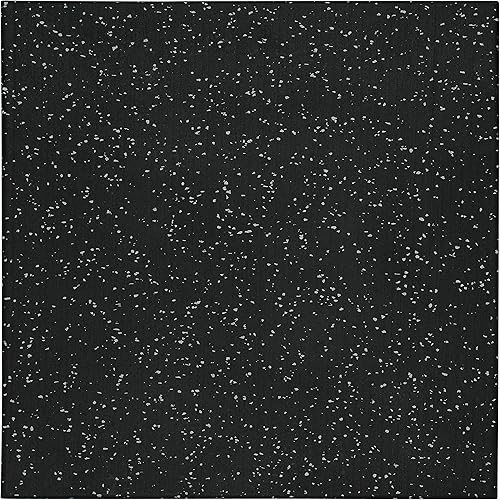 Playsafer Genaflex Pro - Azulejo de goma laminado de alta densidad absorbente de golpes, 1 pulgada de grosor x 20 pulgadas de ancho x 20 pulgadas de